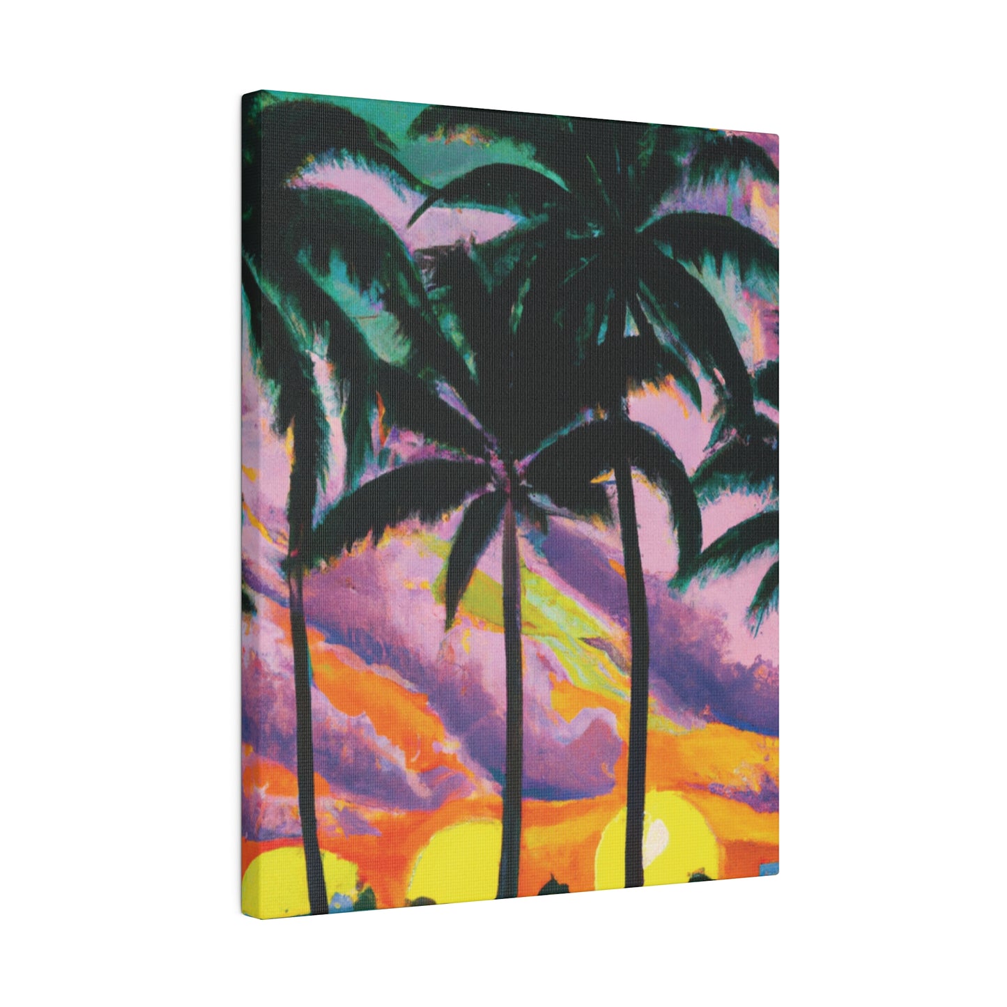 8789Q - Miami Beach Sunset Painting Print | Miami | Beach | Sunset | Poster | Home Decor | Wall Art | Canvas