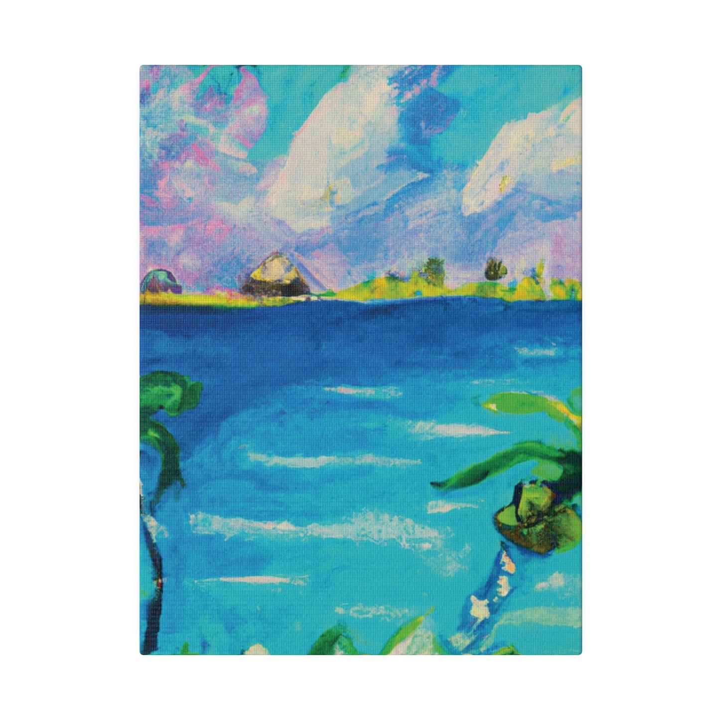 5634K - Bahamas Ocean Painting Print | Bahamas | Ocean | Beach | Poster | Home Decor | Wall Art | Canvas