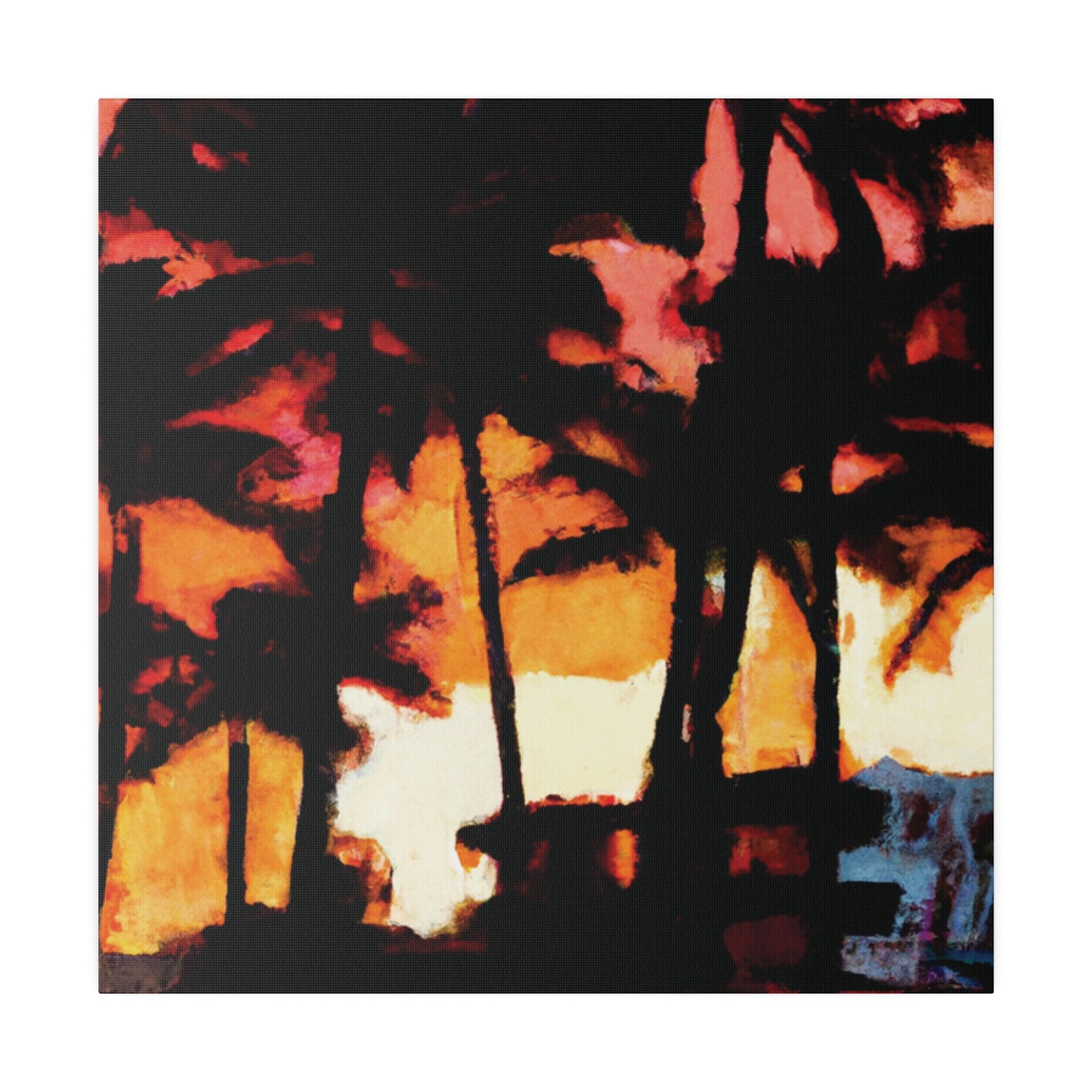 8498K - Miami Beach Sunset Painting Print | Miami | Beach | Sunset | Poster | Home Decor | Wall Art | Canvas