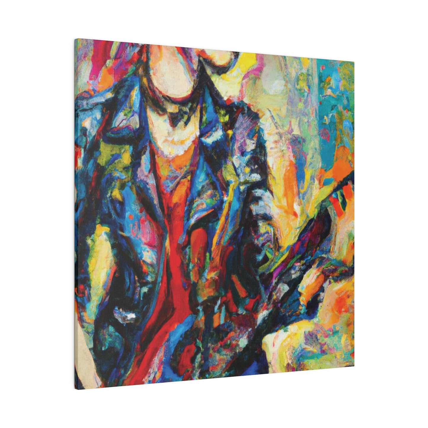 3154V - Rockstar Oil Painting Style Print | Poster | Home Decor | Wall Art | Music Art | Canvas