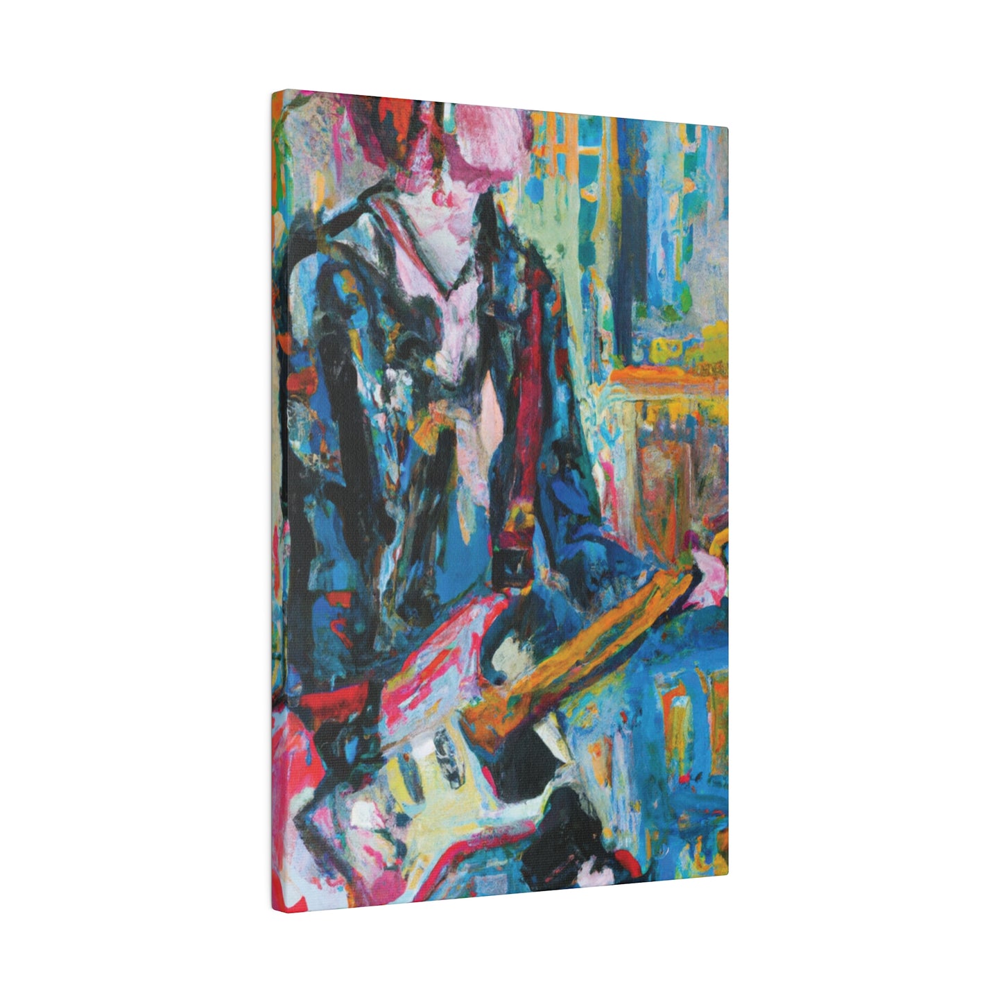 4712U - Rockstar Oil Painting Style Print | Poster | Home Decor | Wall Art | Music Art | Canvas