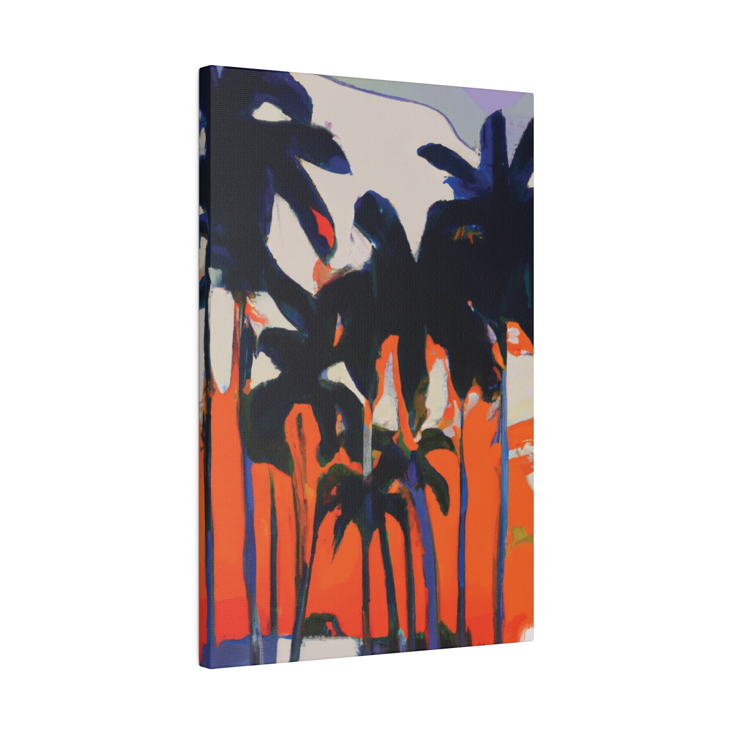 7345M - Miami Beach Sunset Painting Print | Miami | Beach | Sunset | Poster | Home Decor | Wall Art | Canvas