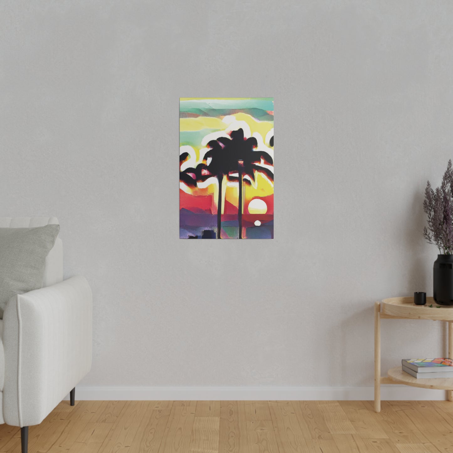 4134X - Miami Beach Sunset Painting Print | Miami | Beach | Sunset | Poster | Home Decor | Wall Art | Canvas