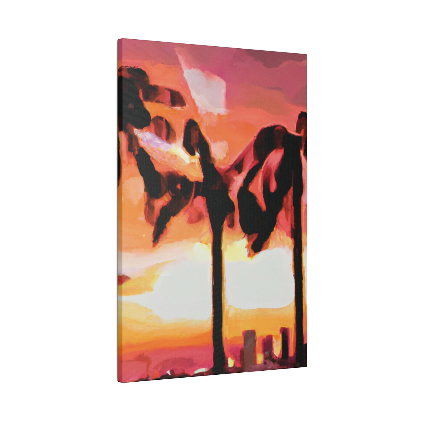 6372O - Miami Beach Sunset Painting Print | Miami | Beach | Sunset | Poster | Home Decor | Wall Art | Canvas