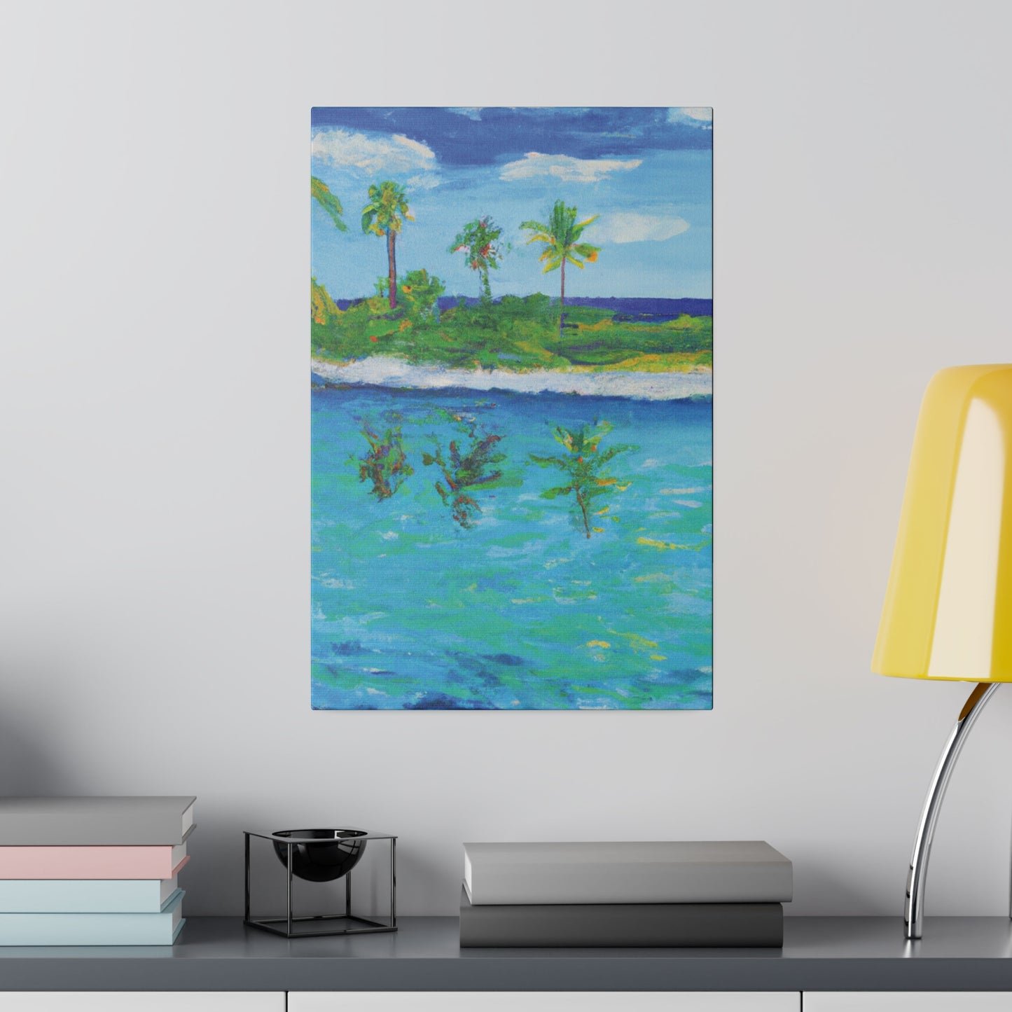 7382P - Bahamas Ocean Painting Print | Bahamas | Ocean | Beach | Poster | Home Decor | Wall Art | Canvas