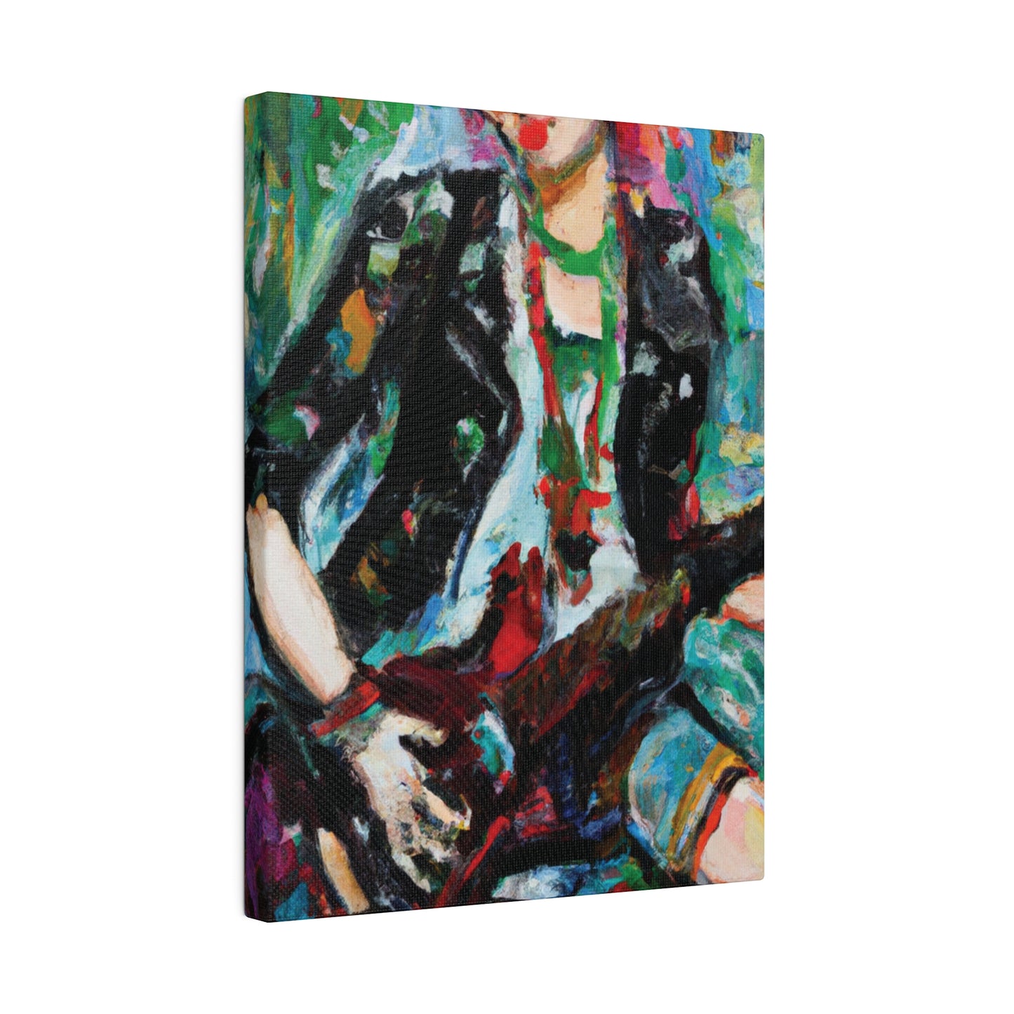 6789Z - Rockstar Oil Painting Style Print | Poster | Home Decor | Wall Art | Music Art | Canvas