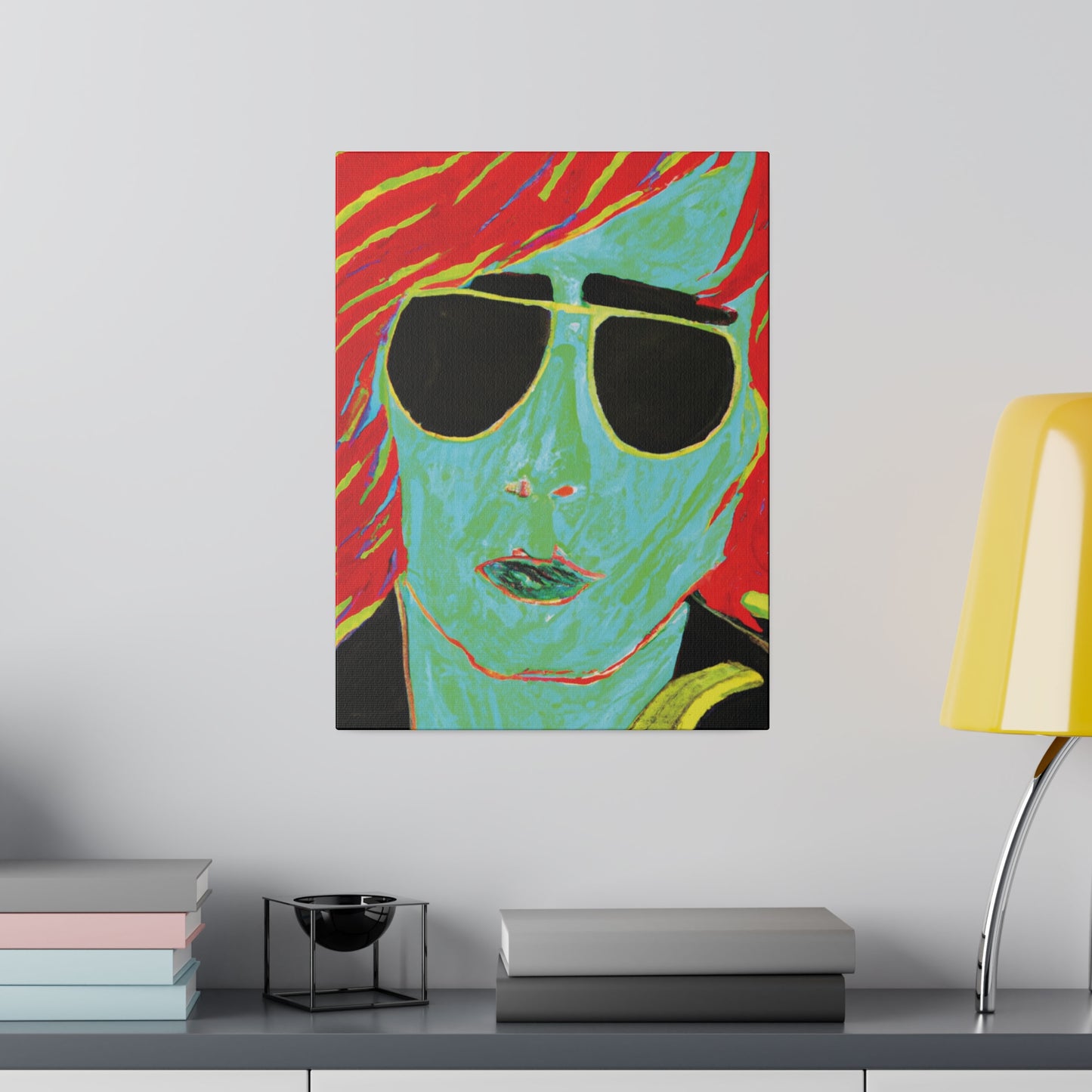 2058M - Rockstar Painting Print | Face | Abstract | Poster | Home Decor | Wall Art | Music Art | Canvas