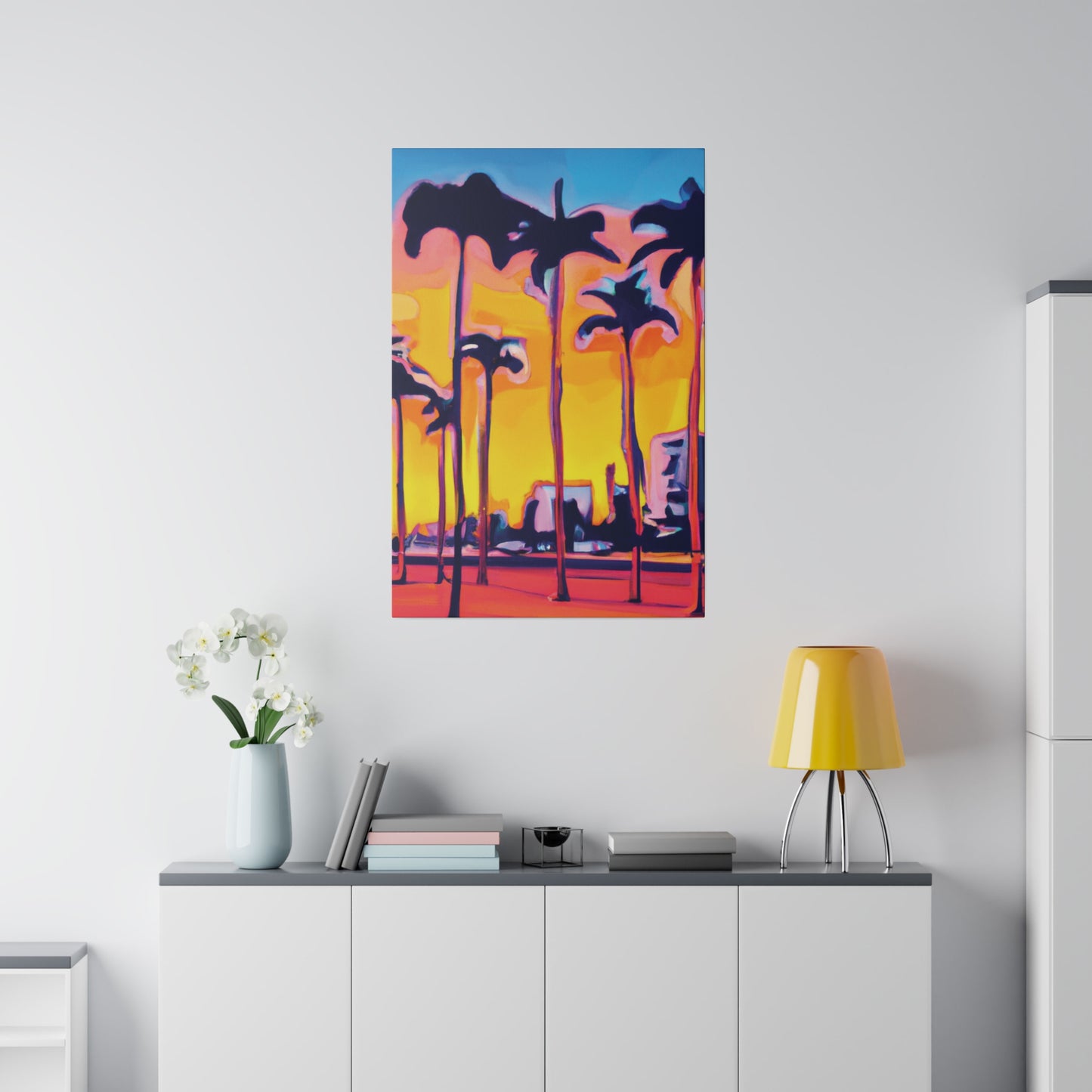 9692W - Miami Beach Sunset Painting Print | Miami | Beach | Sunset | Poster | Home Decor | Wall Art | Canvas