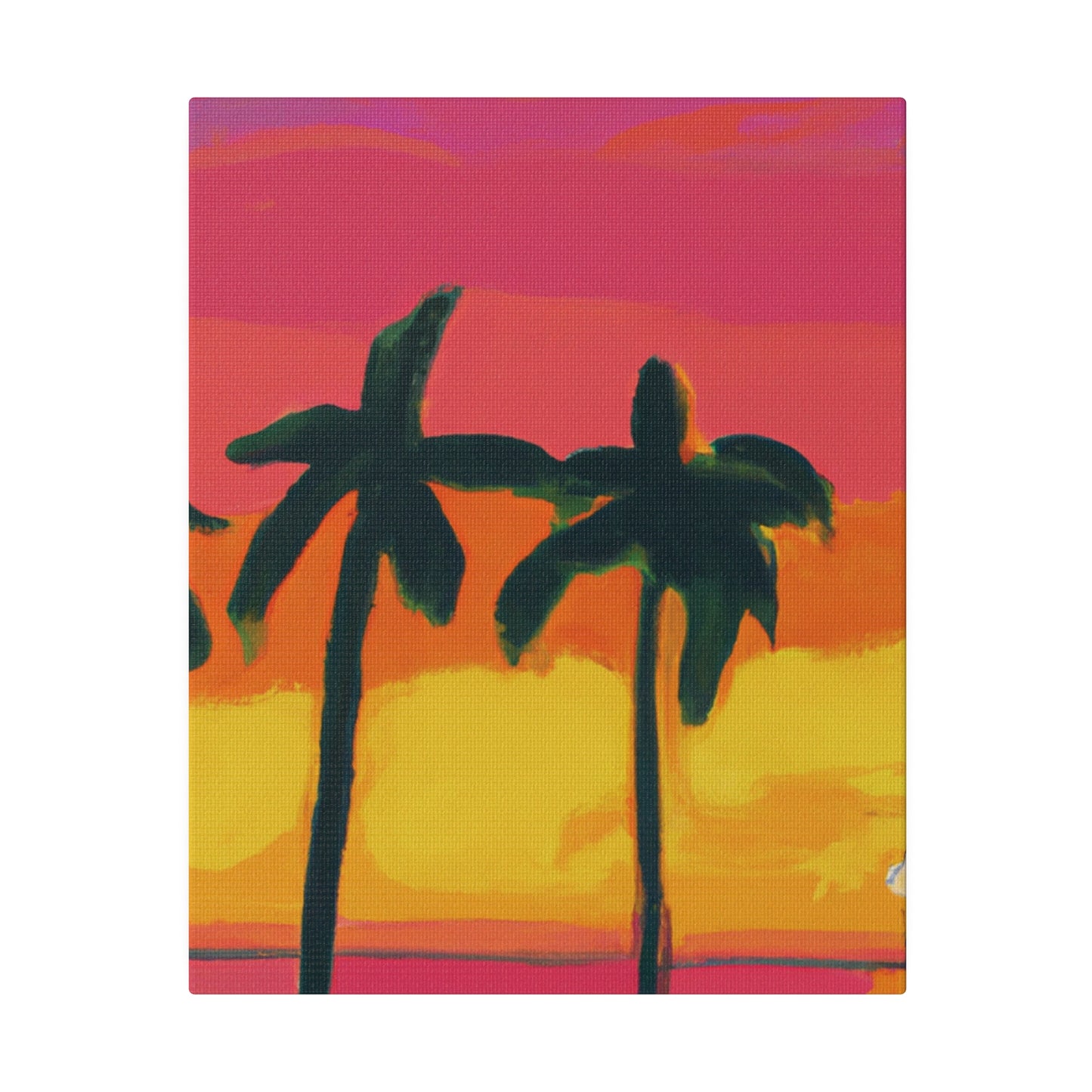 9642Q - Miami Beach Sunset Painting Print | Miami | Beach | Sunset | Poster | Home Decor | Wall Art | Canvas