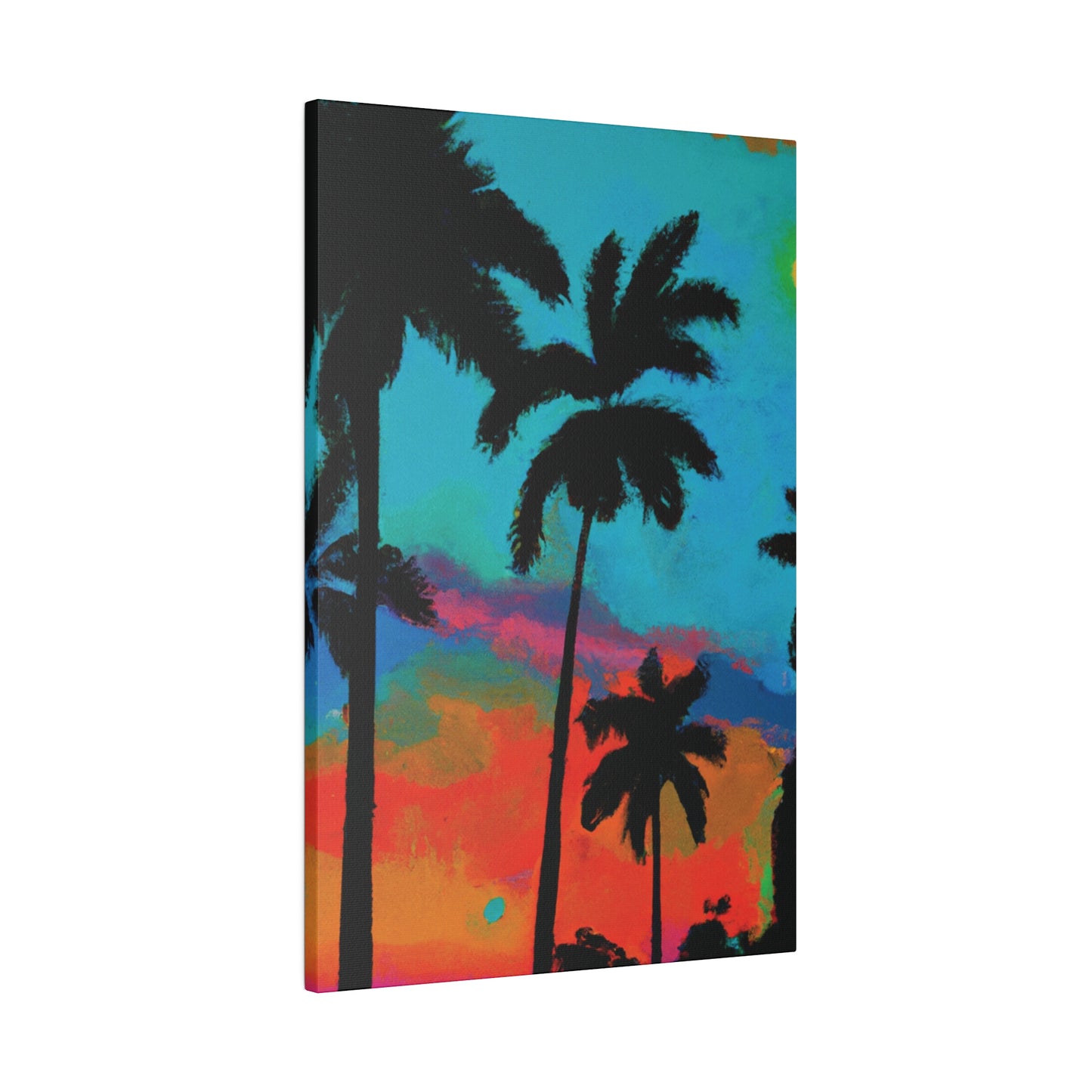 2838A - Miami Beach Sunset Painting Print | Miami | Beach | Sunset | Poster | Home Decor | Wall Art | Canvas