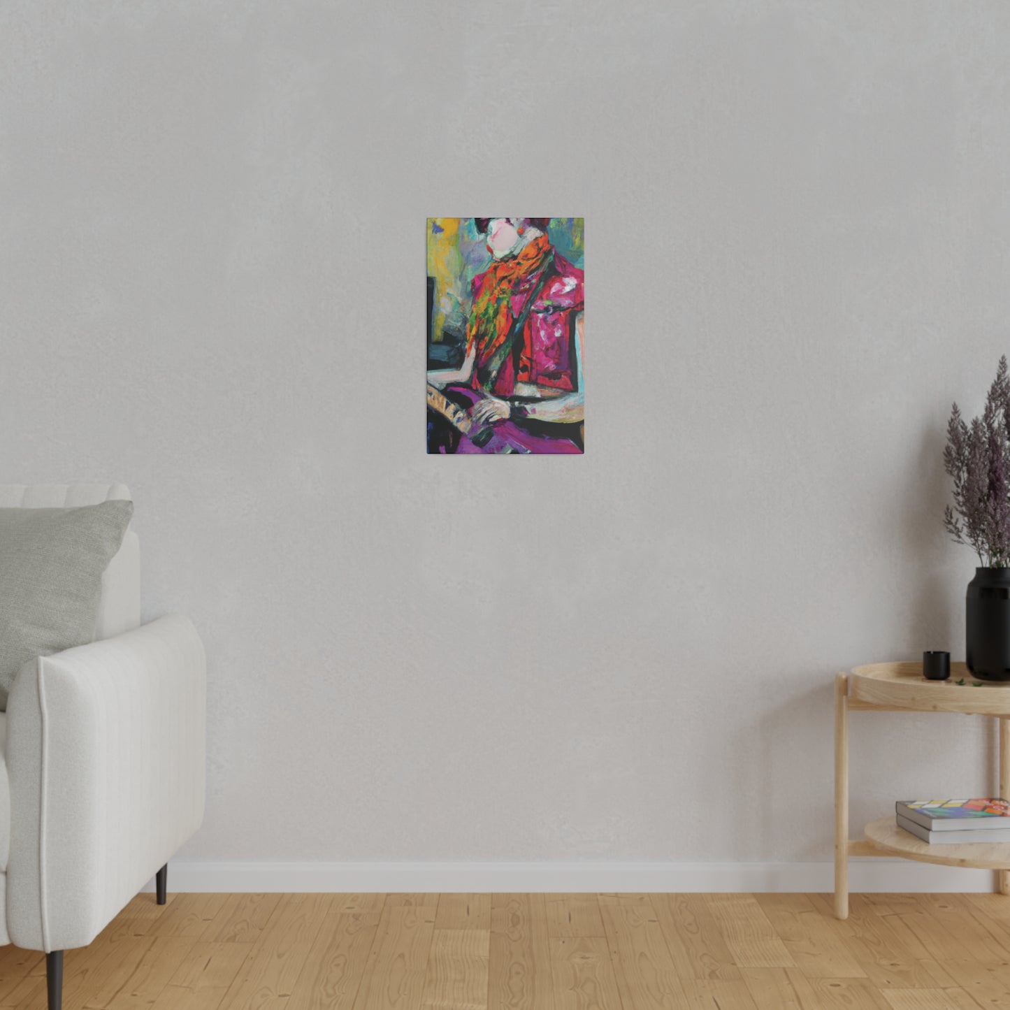 9053L - Rockstar Oil Painting Style Print | Poster | Home Decor | Wall Art | Music Art | Canvas