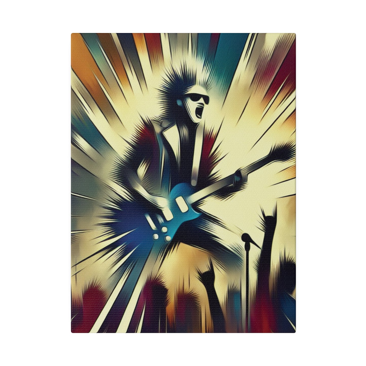 1872L - Rockstar Painting Print | Face | Abstract | Poster | Home Decor | Wall Art | Music Art | Canvas