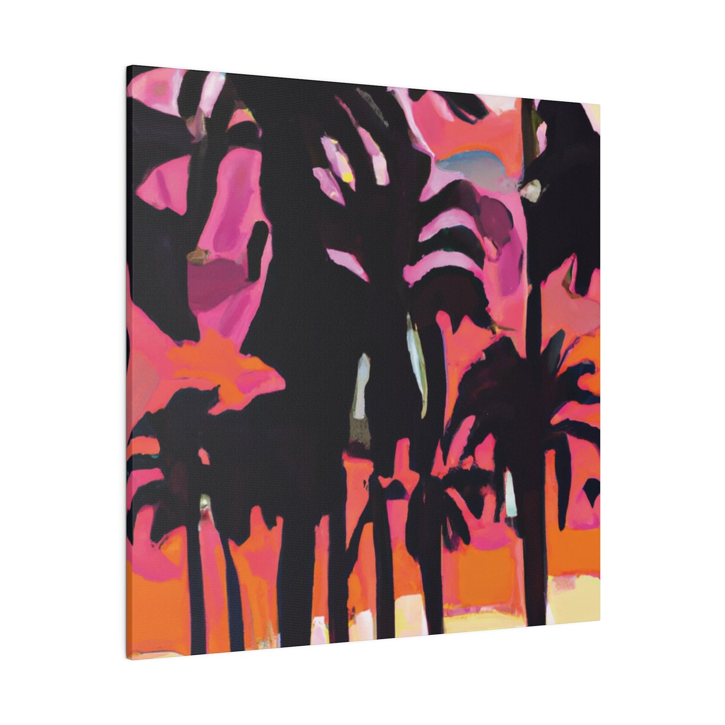 8741N - Miami Beach Sunset Painting Print | Miami | Beach | Sunset | Poster | Home Decor | Wall Art | Canvas