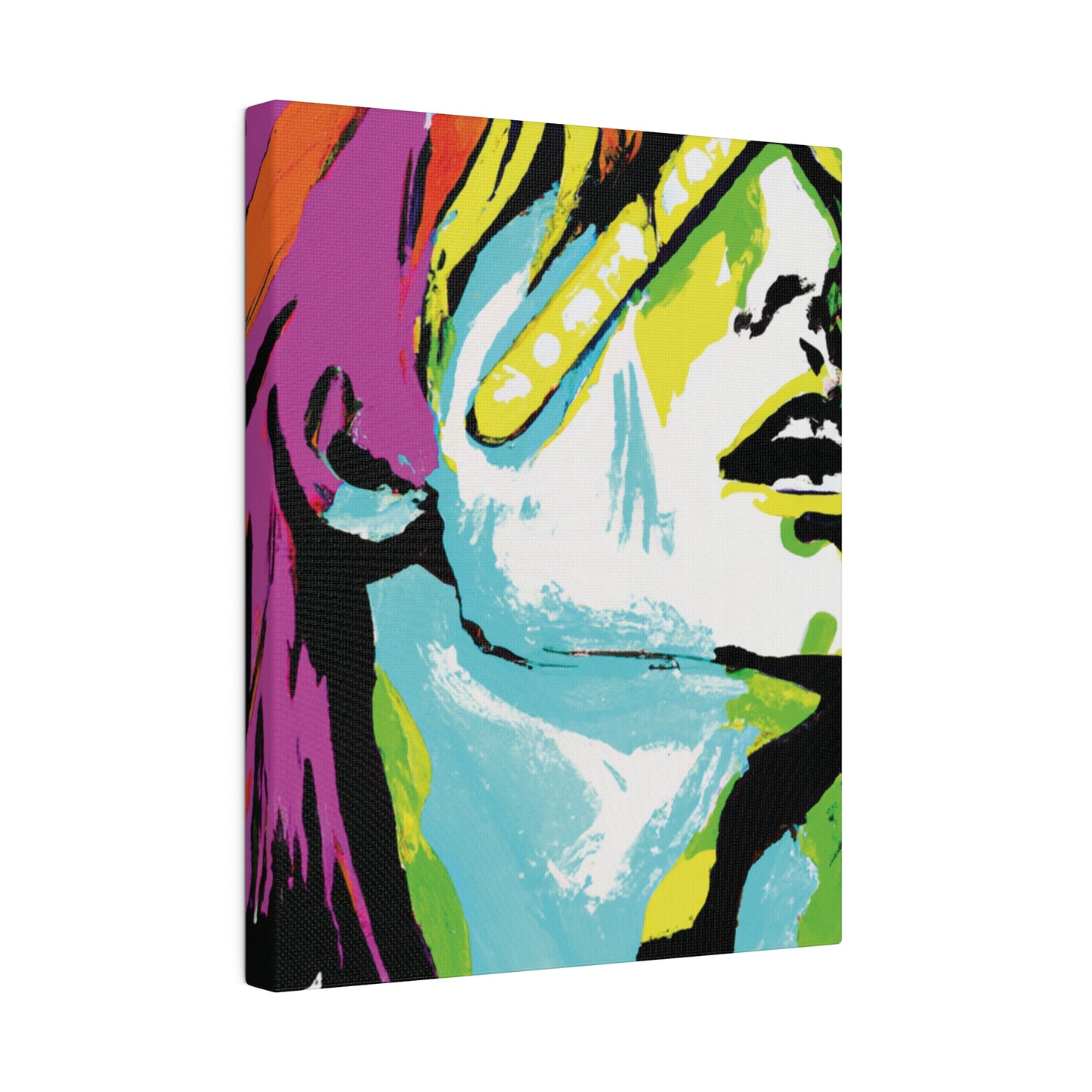 2120E - Rockstar Painting Print | Face | Abstract | Poster | Home Decor | Wall Art | Music Art | Canvas