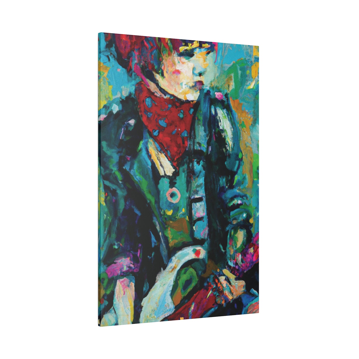 7263A - Rockstar Oil Painting Style Print | Poster | Home Decor | Wall Art | Music Art | Canvas