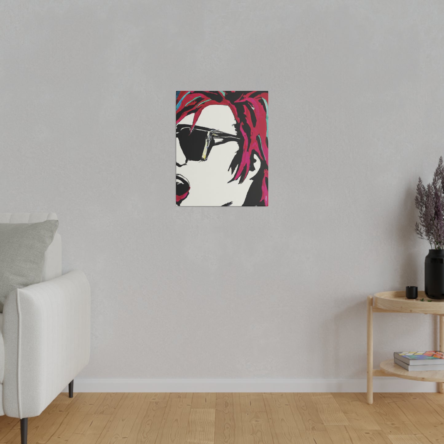 7835B - Rockstar Painting Print | Face | Abstract | Poster | Home Decor | Wall Art | Music Art | Canvas