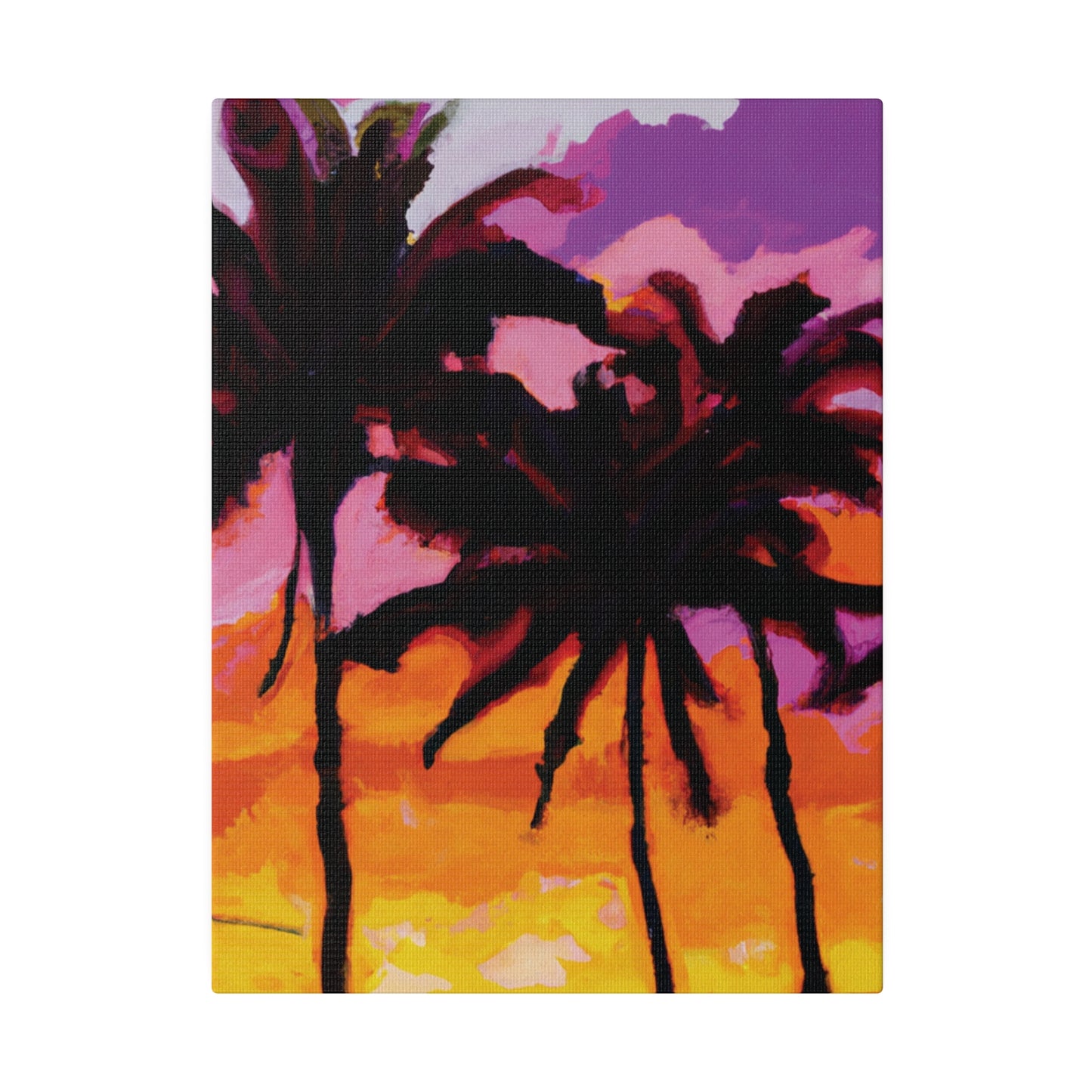 8367T - Miami Beach Sunset Painting Print | Miami | Beach | Sunset | Poster | Home Decor | Wall Art | Canvas