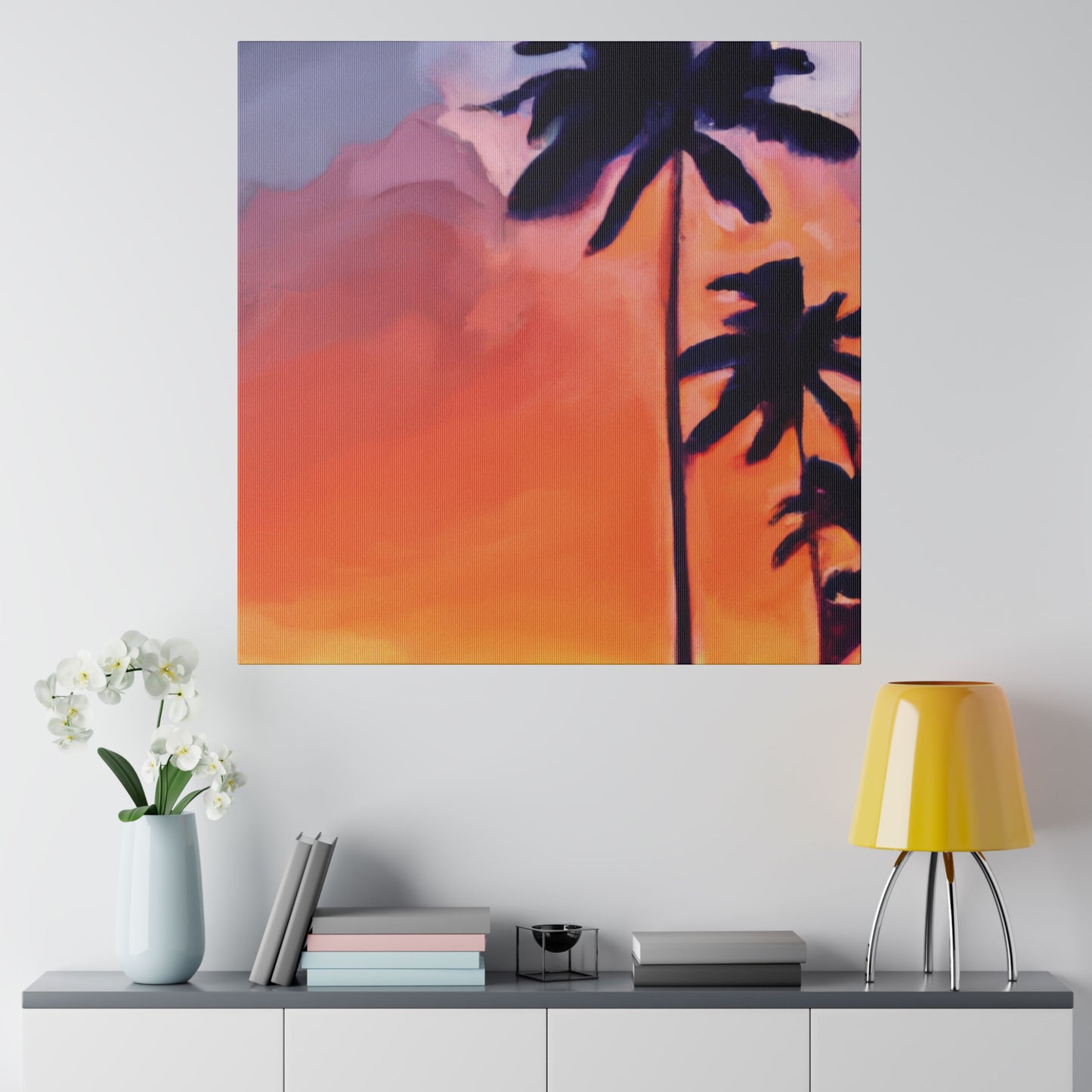 8625A - Miami Beach Sunset Painting Print | Miami | Beach | Sunset | Poster | Home Decor | Wall Art | Canvas