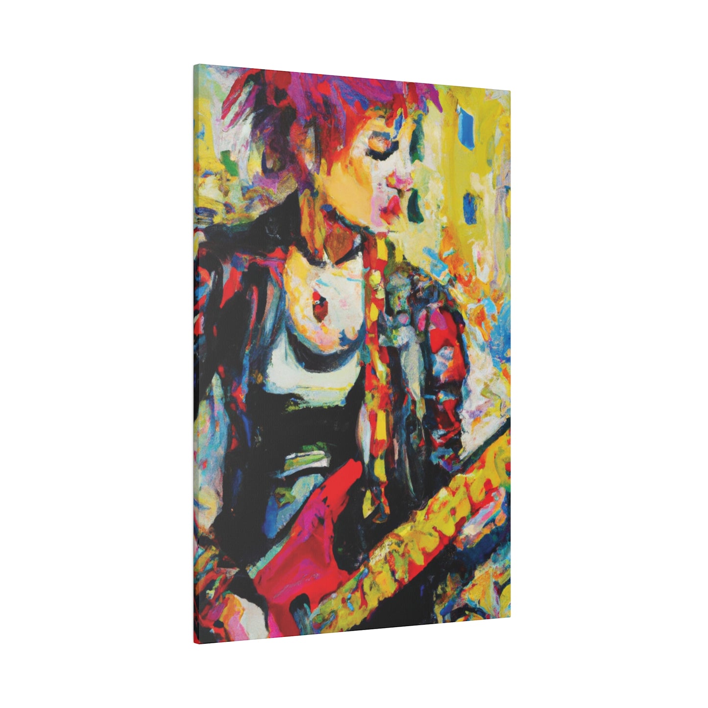 8768U - Rockstar Oil Painting Style Print | Poster | Home Decor | Wall Art | Music Art | Canvas