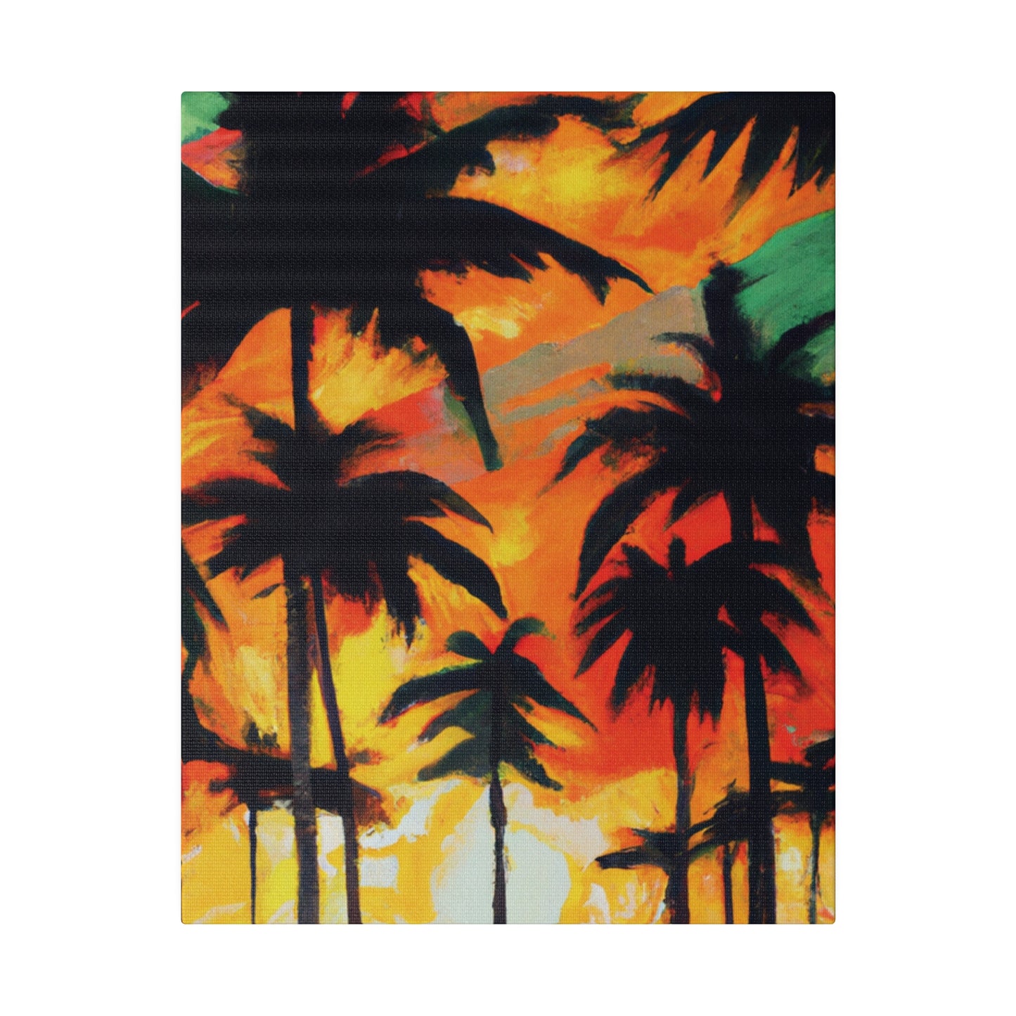 4567E - Miami Beach Sunset Painting Print | Miami | Beach | Sunset | Poster | Home Decor | Wall Art | Canvas