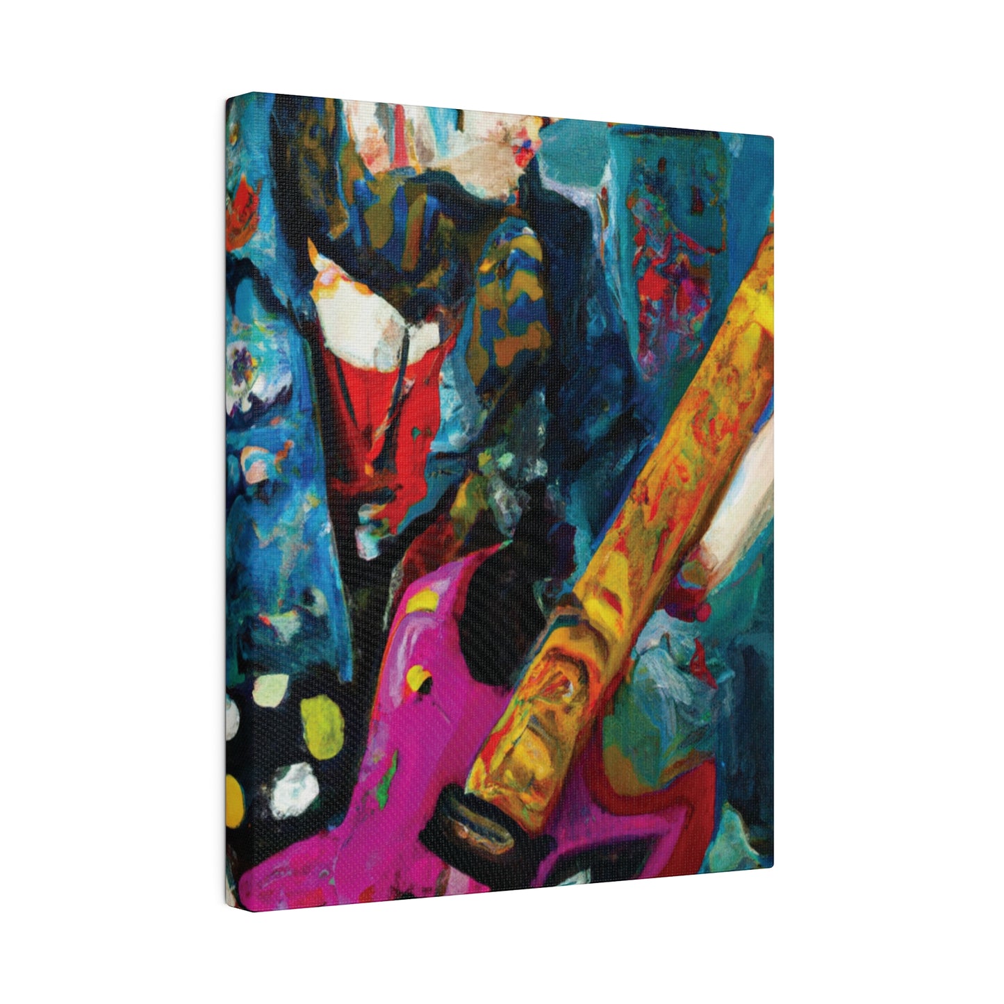 7272P - Rockstar Oil Painting Style Print | Poster | Home Decor | Wall Art | Music Art | Canvas