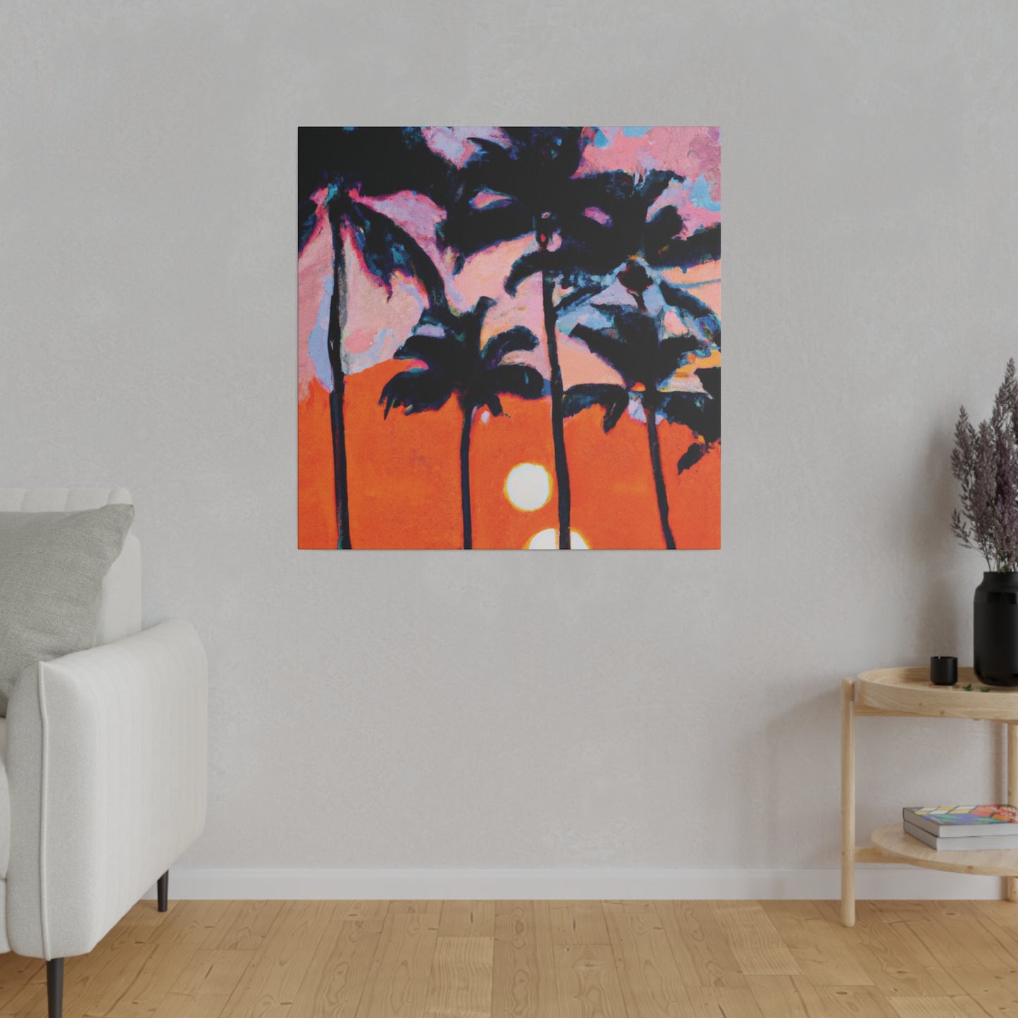 5347Z - Miami Beach Sunset Painting Print | Miami | Beach | Sunset | Poster | Home Decor | Wall Art | Canvas