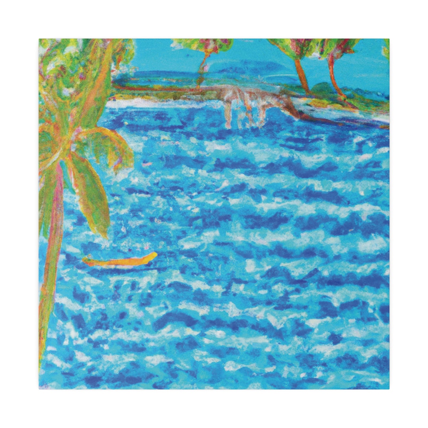 3687E - Bahamas Ocean Painting Print | Bahamas | Ocean | Beach | Poster | Home Decor | Wall Art | Canvas