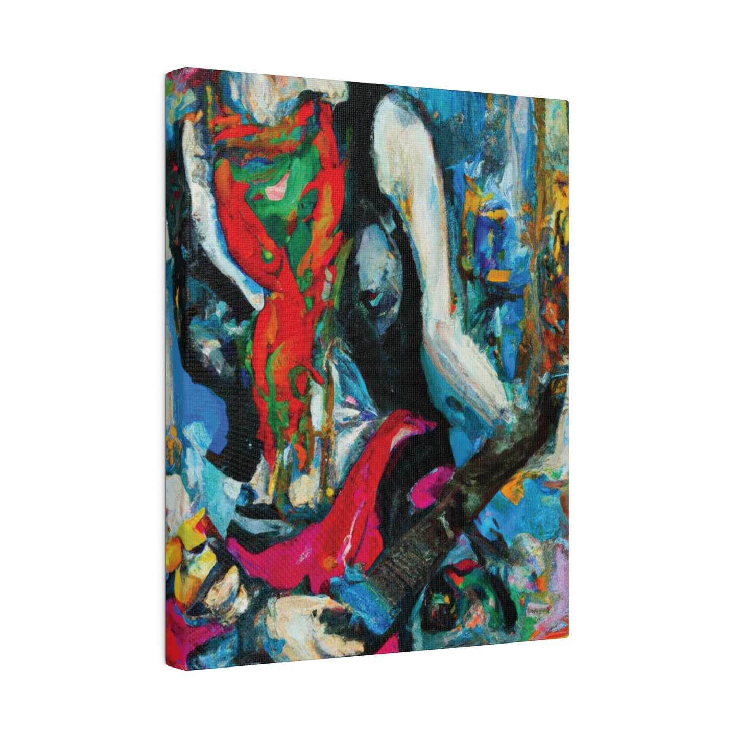 8722E - Rockstar Oil Painting Style Print | Poster | Home Decor | Wall Art | Music Art | Canvas