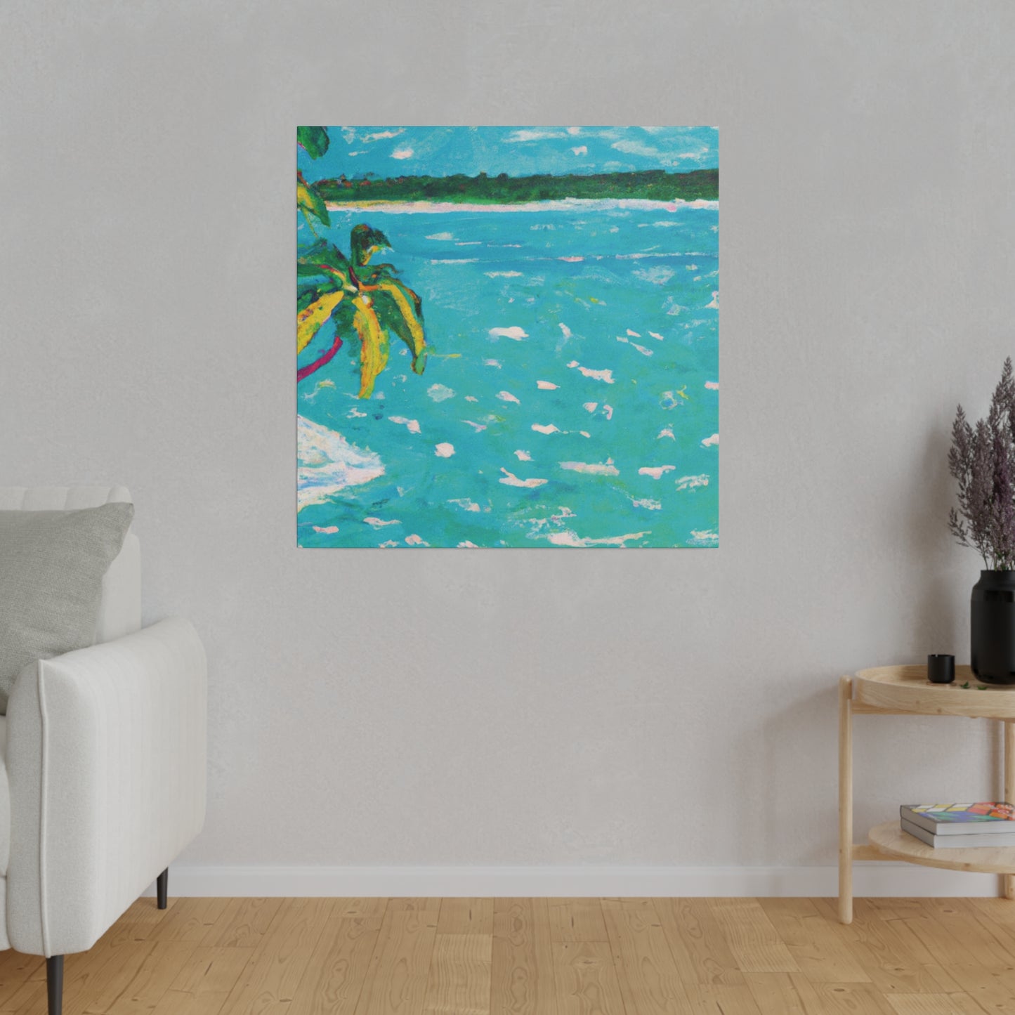 8278H - Bahamas Ocean Painting Print | Bahamas | Ocean | Beach | Poster | Home Decor | Wall Art | Canvas