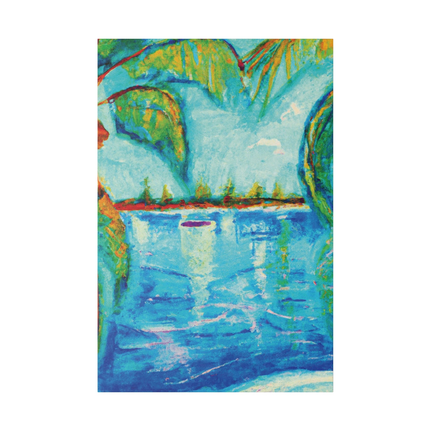 2064E - Bahamas Ocean Painting Print | Bahamas | Ocean | Beach | Poster | Home Decor | Wall Art | Canvas