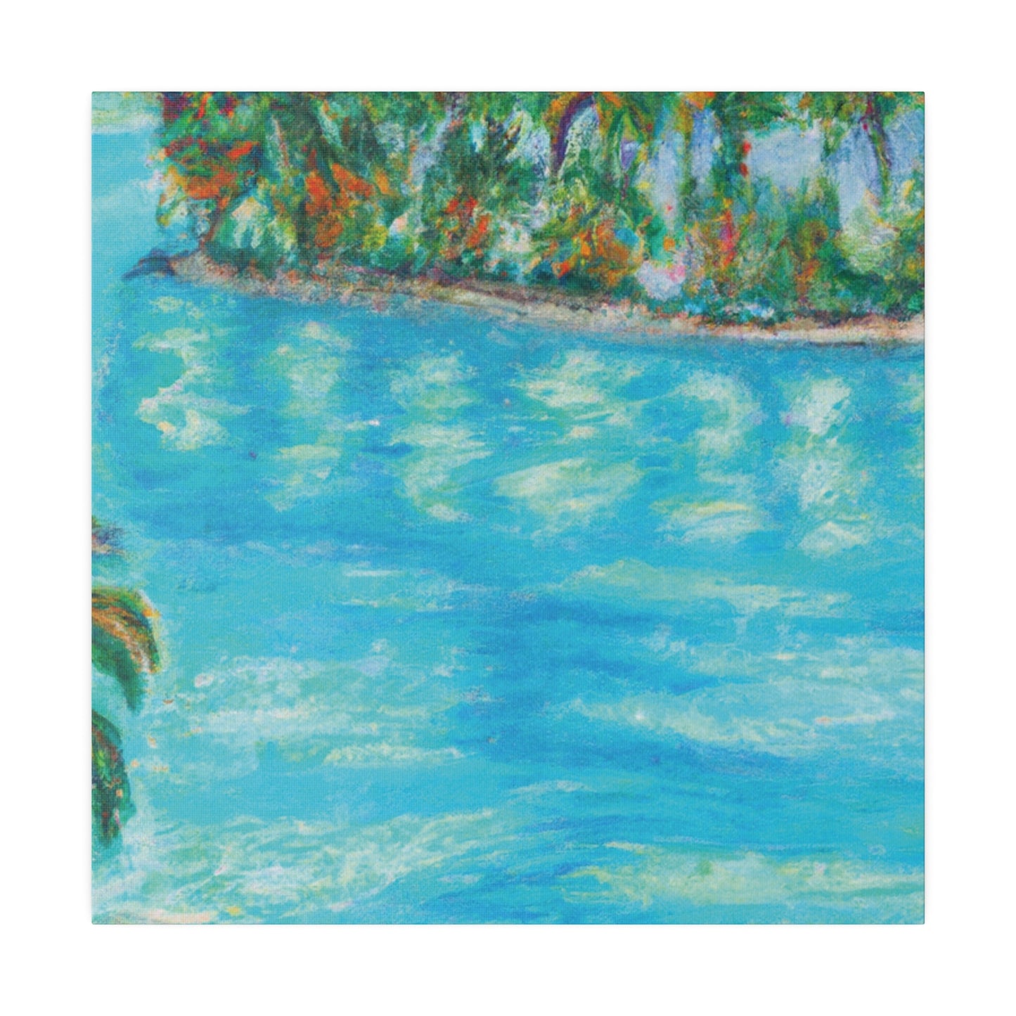 8625Q - Bahamas Ocean Painting Print | Bahamas | Ocean | Beach | Poster | Home Decor | Wall Art | Canvas