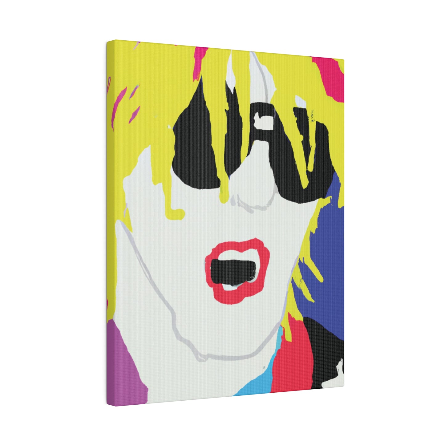 5917X - Rockstar Painting Print | Face | Abstract | Poster | Home Decor | Wall Art | Music Art | Canvas