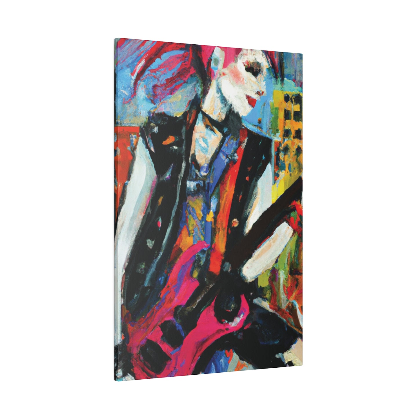 6735O - Rockstar Oil Painting Style Print | Poster | Home Decor | Wall Art | Music Art | Canvas