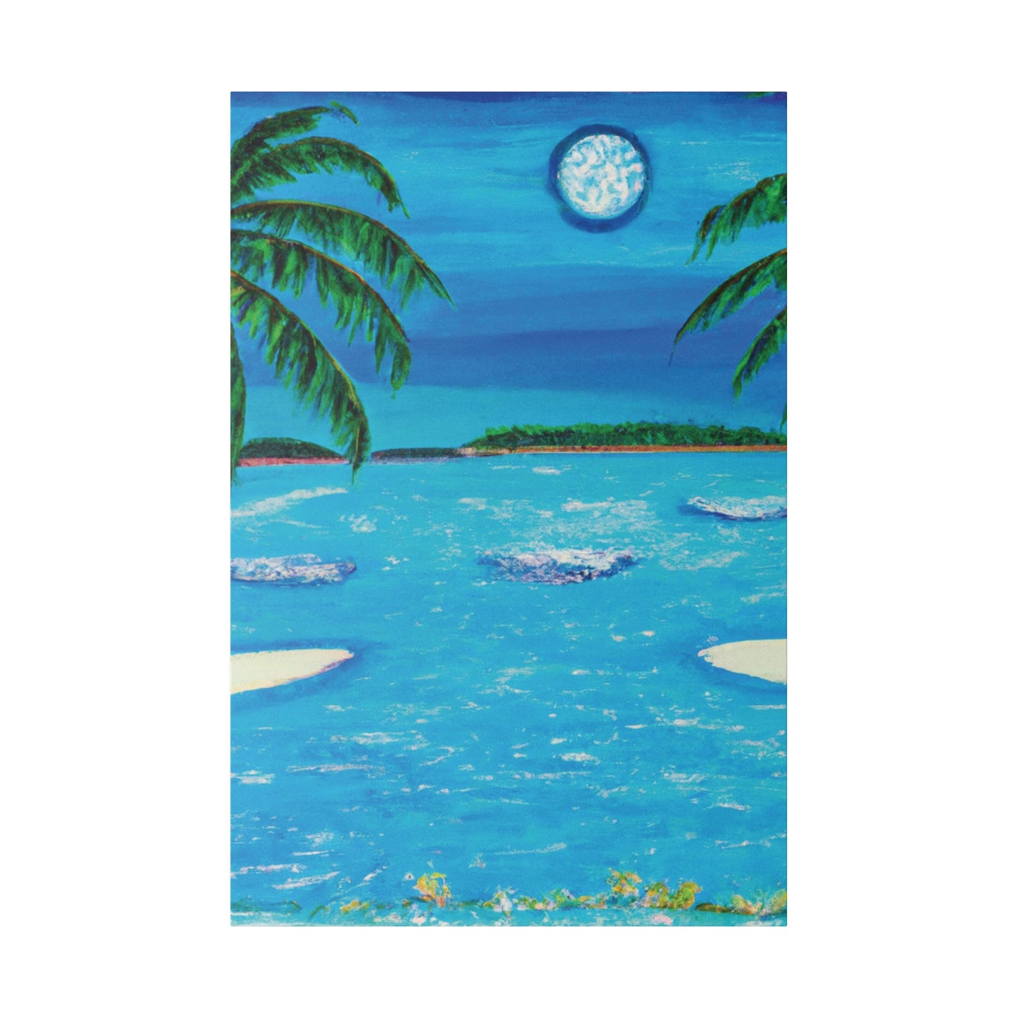 7239Z - Bahamas Ocean Painting Print | Bahamas | Ocean | Beach | Poster | Home Decor | Wall Art | Canvas