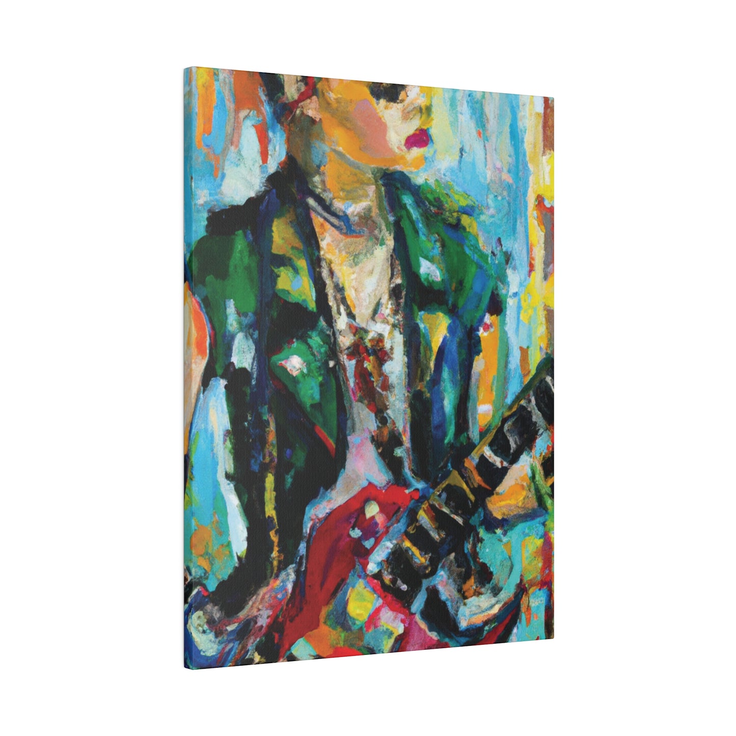 8554D - Rockstar Oil Painting Style Print | Poster | Home Decor | Wall Art | Music Art | Canvas