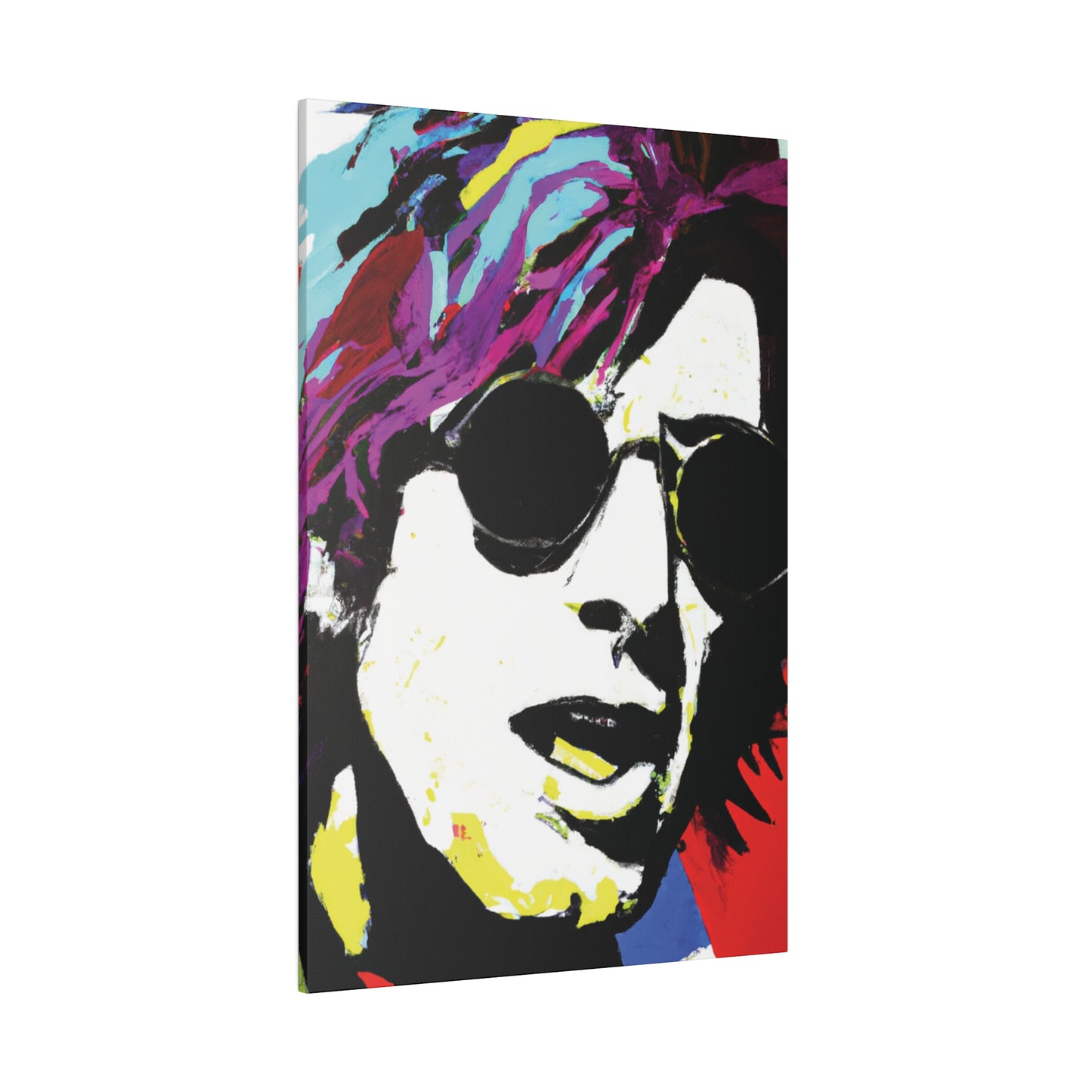 9436F - Rockstar Painting Print | Face | Abstract | Poster | Home Decor | Wall Art | Music Art | Canvas