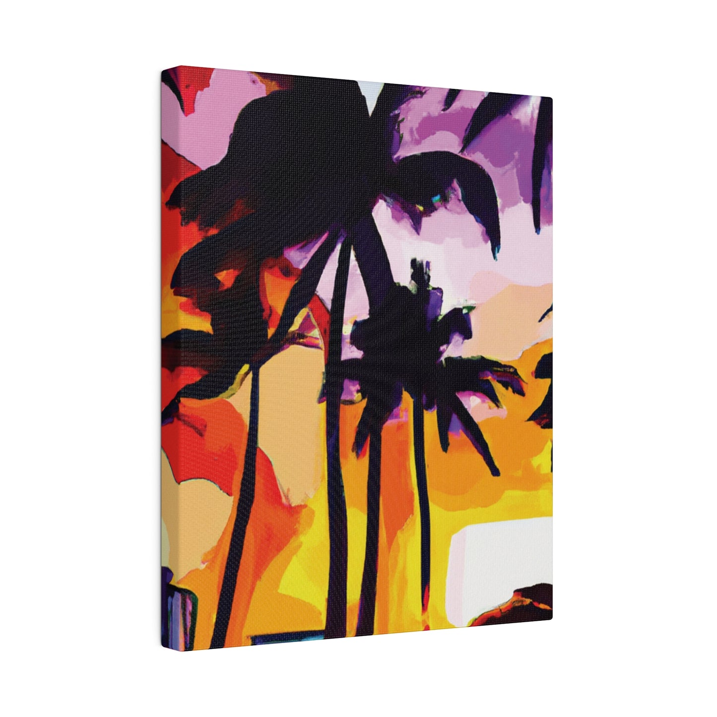 3987G - Miami Beach Sunset Painting Print | Miami | Beach | Sunset | Poster | Home Decor | Wall Art | Canvas