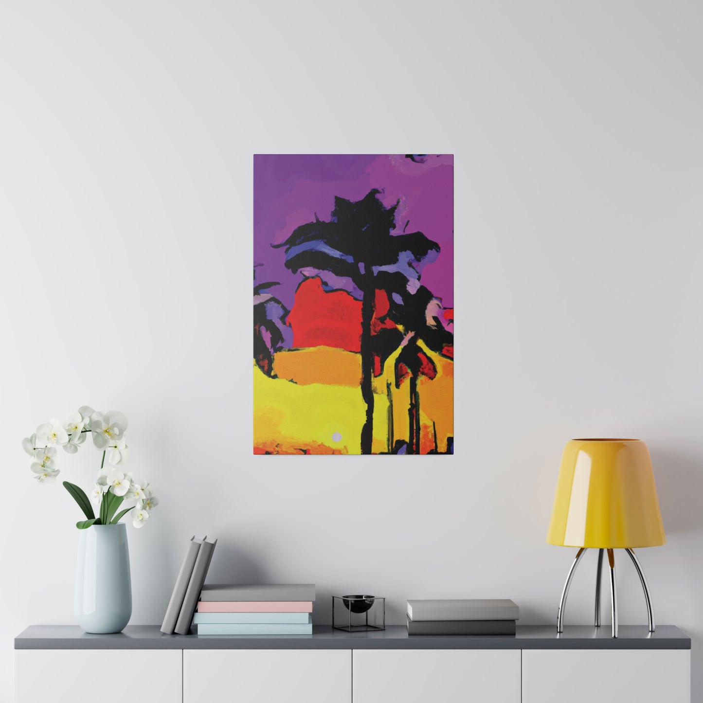 4854H - Miami Beach Sunset Painting Print | Miami | Beach | Sunset | Poster | Home Decor | Wall Art | Canvas