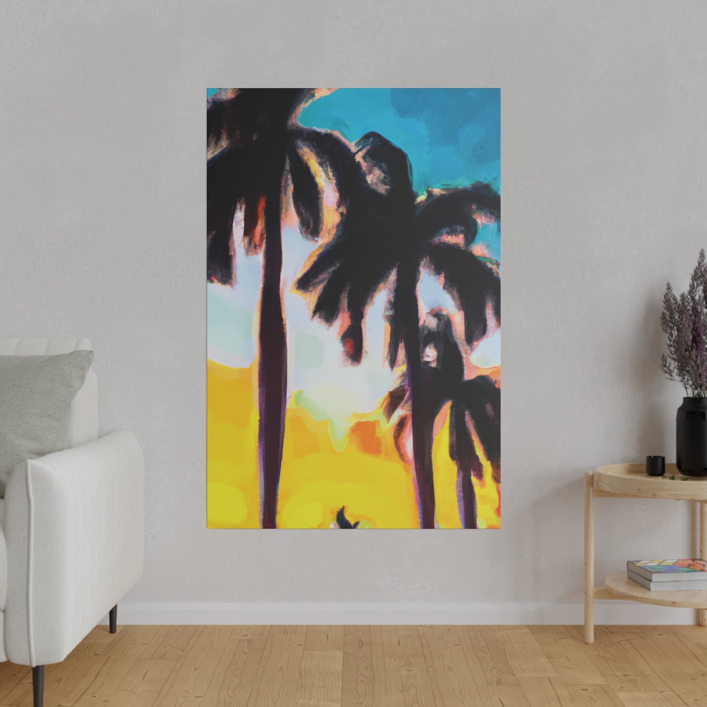 5485W - Miami Beach Sunset Painting Print | Miami | Beach | Sunset | Poster | Home Decor | Wall Art | Canvas