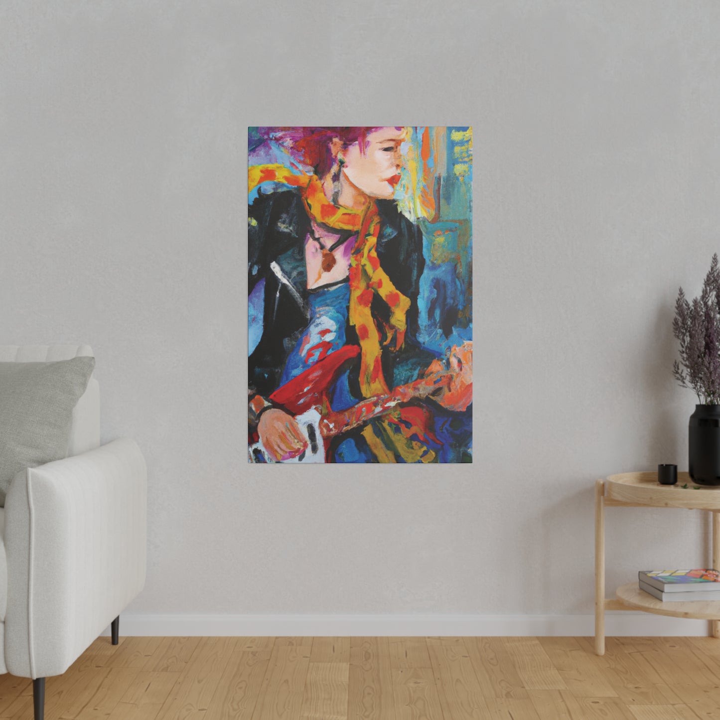 6234X - Rockstar Oil Painting Style Print | Poster | Home Decor | Wall Art | Music Art | Canvas