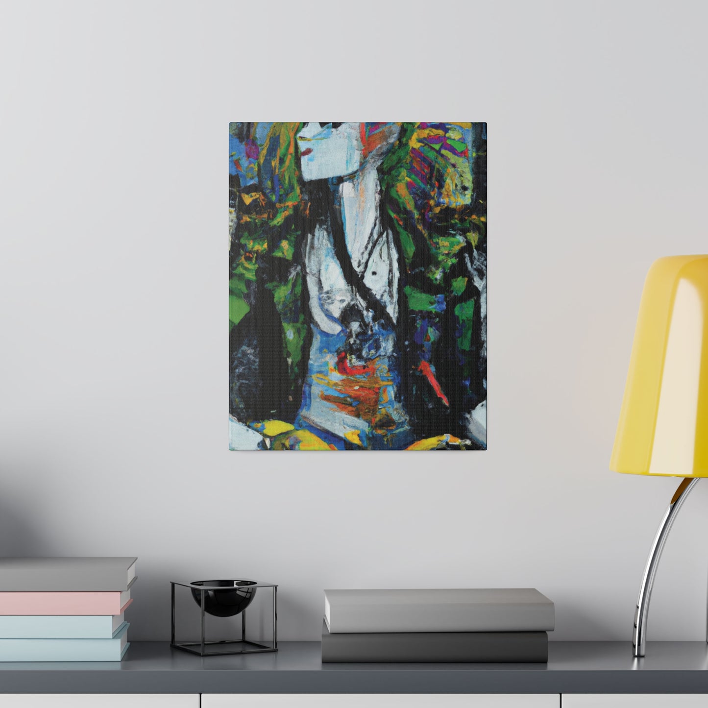 2708A - Rockstar Oil Painting Style Print | Poster | Home Decor | Wall Art | Music Art | Canvas