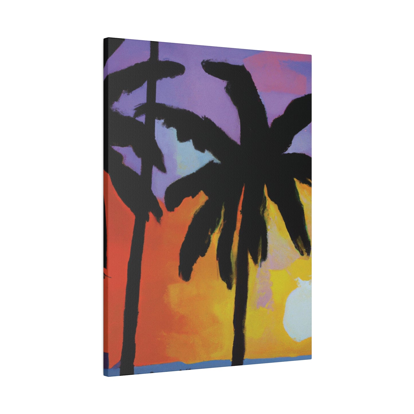 8594V - Miami Beach Sunset Painting Print | Miami | Beach | Sunset | Poster | Home Decor | Wall Art | Canvas