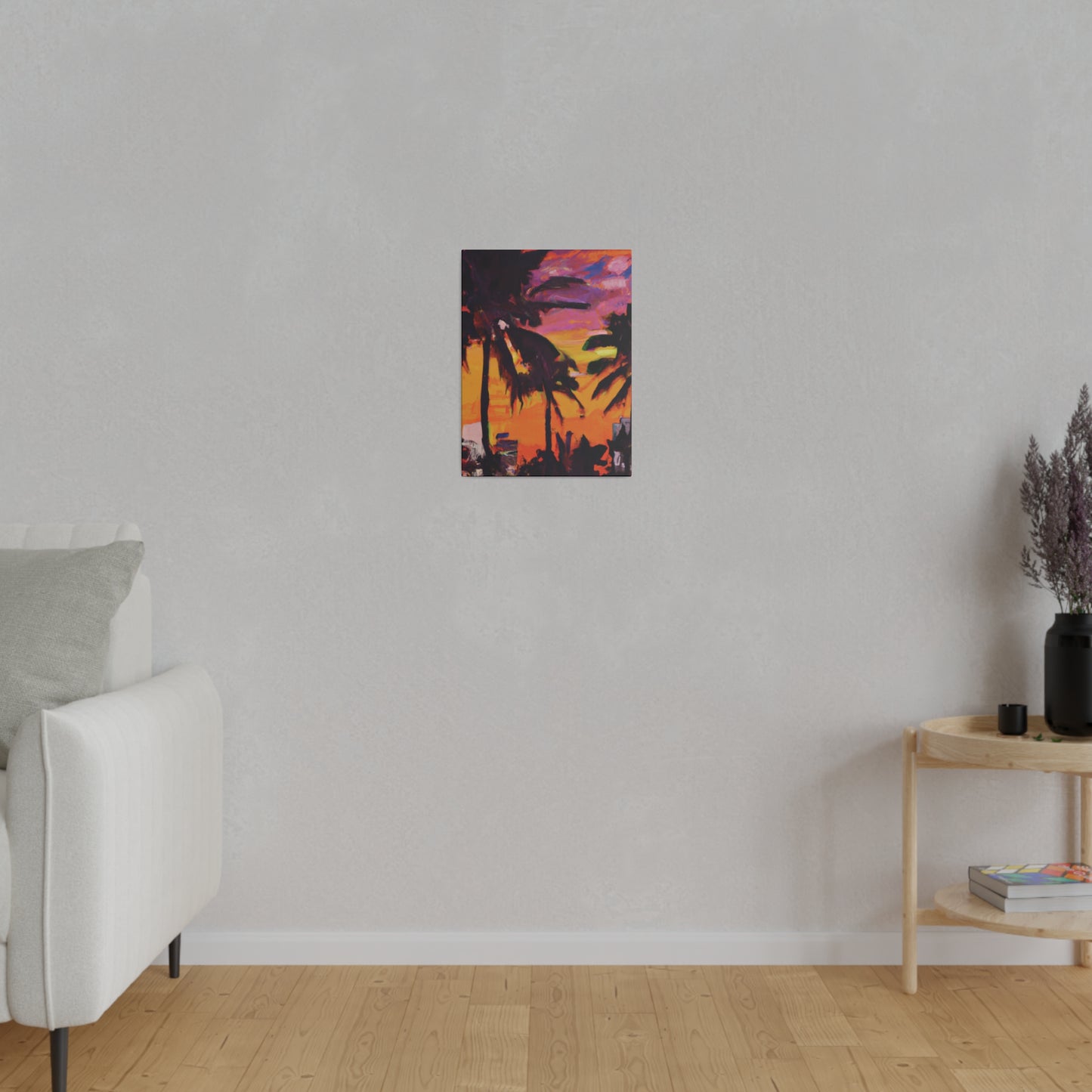 8409A - Miami Beach Sunset Painting Print | Miami | Beach | Sunset | Poster | Home Decor | Wall Art | Canvas