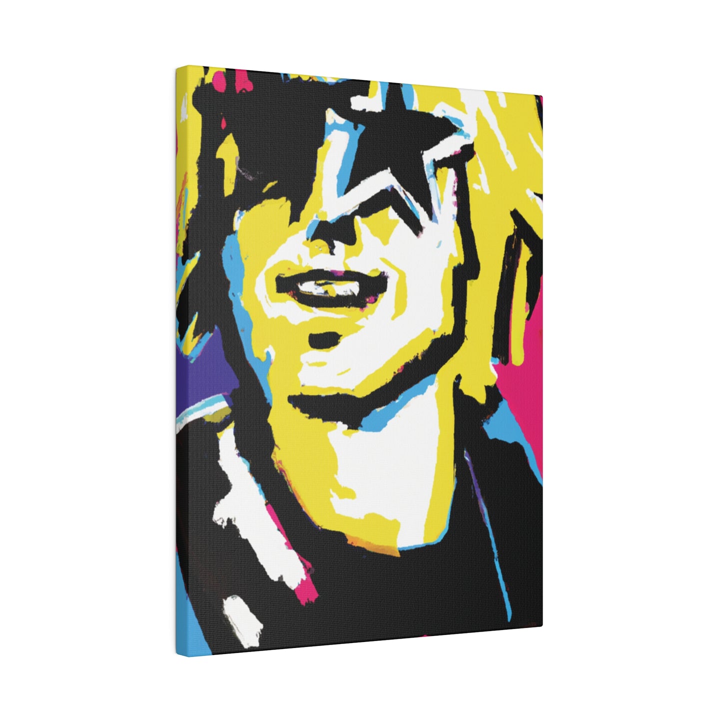 3292X - Rockstar Painting Print | Face | Abstract | Poster | Home Decor | Wall Art | Music Art | Canvas