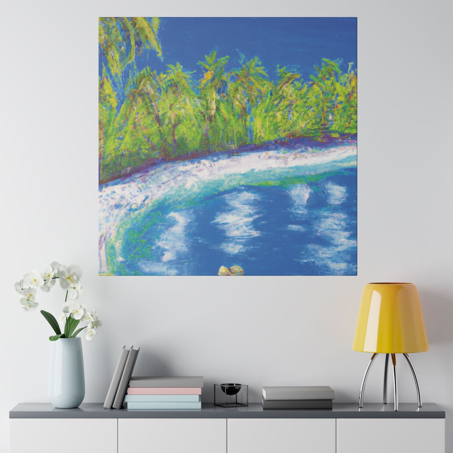 3798C - Bahamas Ocean Painting Print | Bahamas | Ocean | Beach | Poster | Home Decor | Wall Art | Canvas