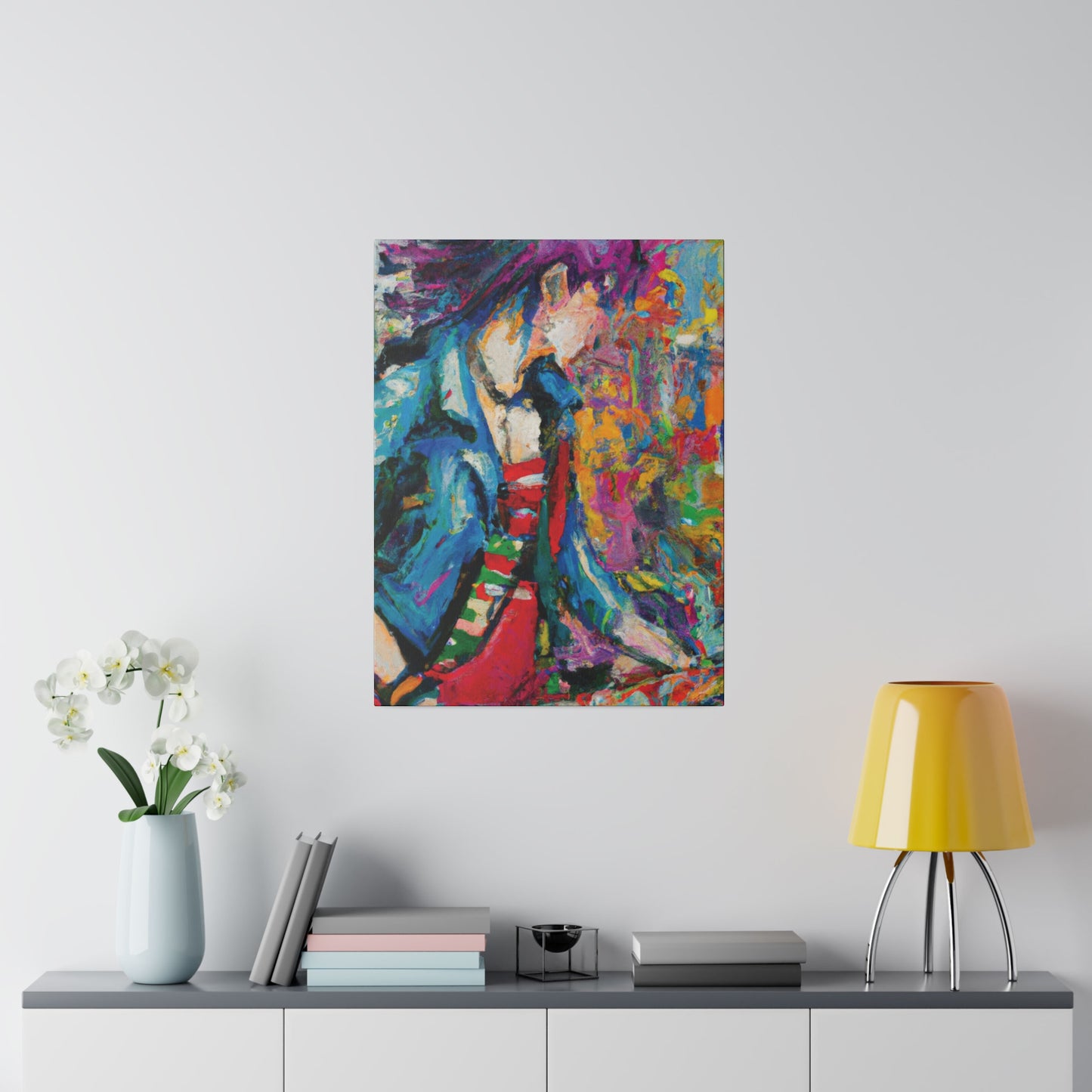 3863M - Rockstar Oil Painting Style Print | Poster | Home Decor | Wall Art | Music Art | Canvas