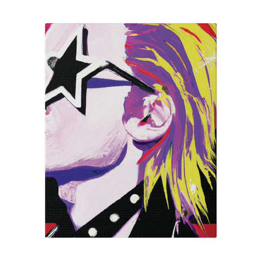 7547K - Rockstar Painting Print | Face | Abstract | Poster | Home Decor | Wall Art | Music Art | Canvas