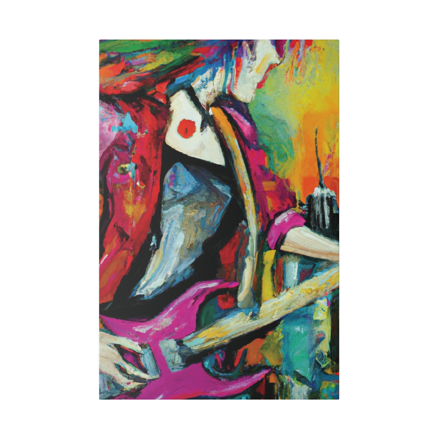 6731X - Rockstar Oil Painting Style Print | Poster | Home Decor | Wall Art | Music Art | Canvas