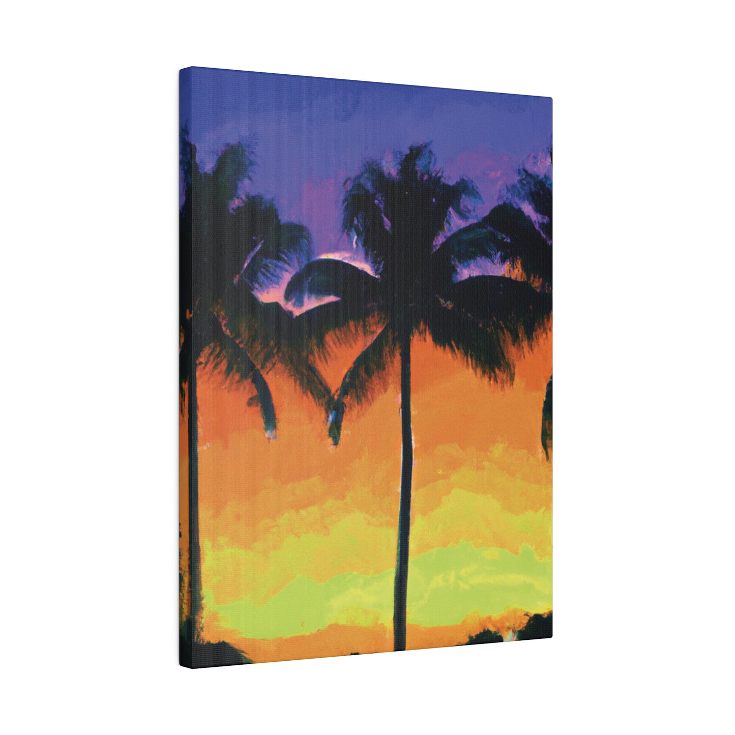 6354V - Miami Beach Sunset Painting Print | Miami | Beach | Sunset | Poster | Home Decor | Wall Art | Canvas