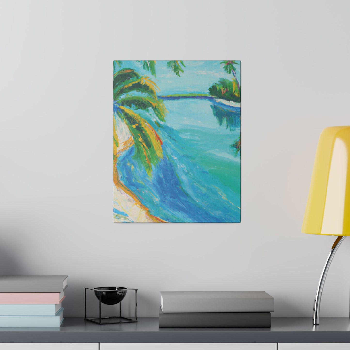 5339K - Bahamas Ocean Painting Print | Bahamas | Ocean | Beach | Poster | Home Decor | Wall Art | Canvas